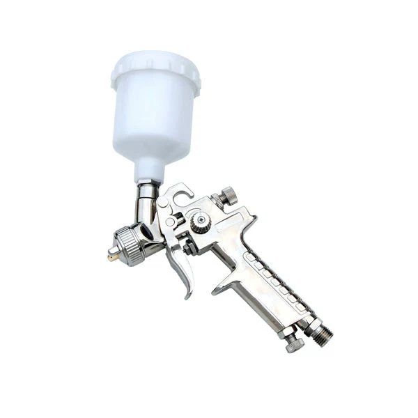 H-827P+H-2000P LVLP Chrome Spray Gun Kit with Plastic Cups