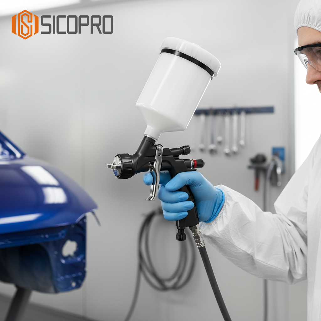 SK-8007 LVLP Gravity Feed Spray Gun – High Efficiency for Professional Finishing