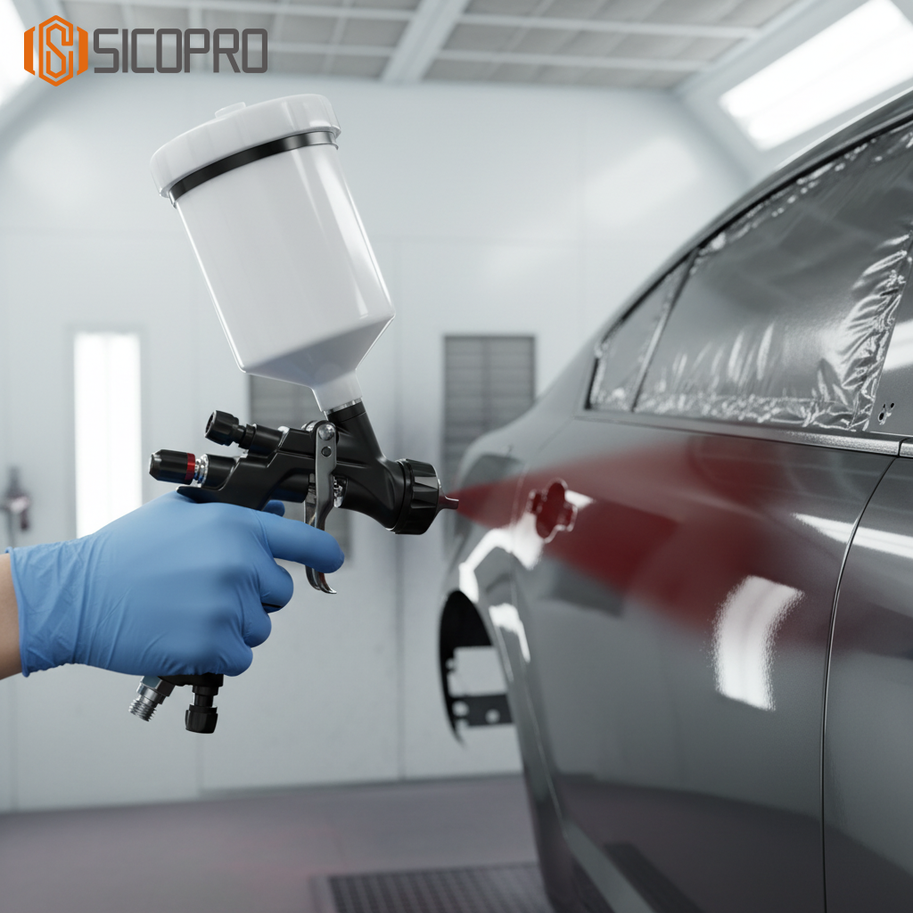 SK-8007 LVLP Gravity Feed Spray Gun – High Efficiency for Professional Finishing