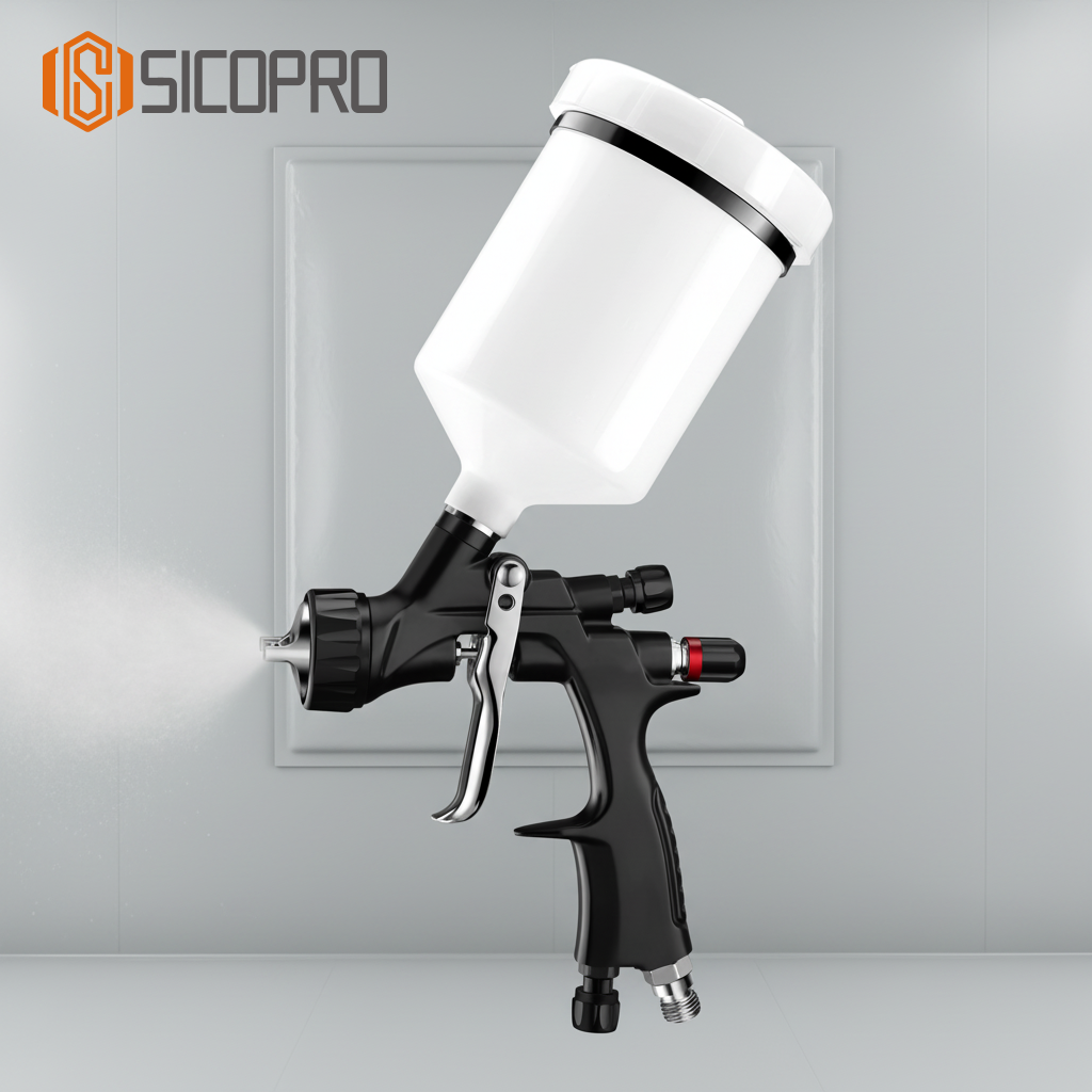 SK-8007 LVLP Gravity Feed Spray Gun – High Efficiency for Professional Finishing