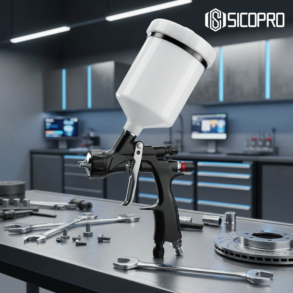 SK-8007 LVLP Gravity Feed Spray Gun – High Efficiency for Professional Finishing
