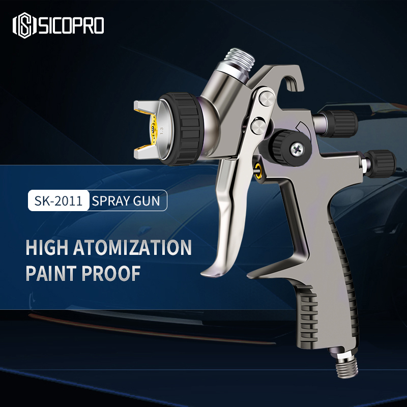 Sicopro SK-2011 LVLP Spray Gun for Refinished Painting – Air Spray Gun with High Transfer Efficiency