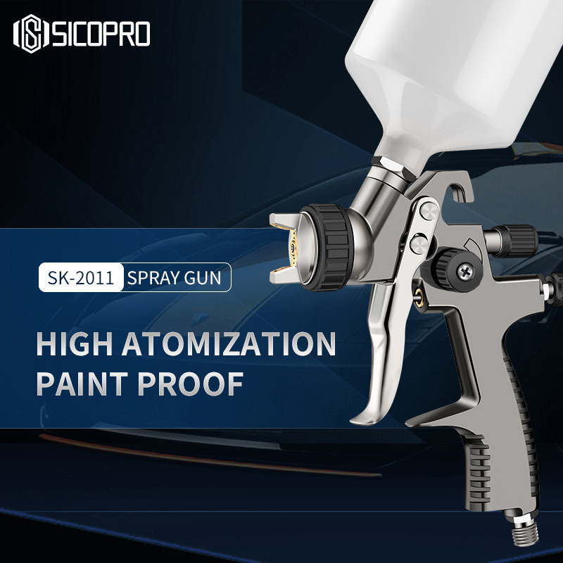 Sicopro SK-2011 Air Spray Gun for Automotive Refinishing - Precision LVLP Paint Tool