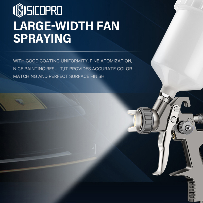 Sicopro Gravity LVLP Spray Gun – SK-2011 for Refinished Auto & Wood Projects