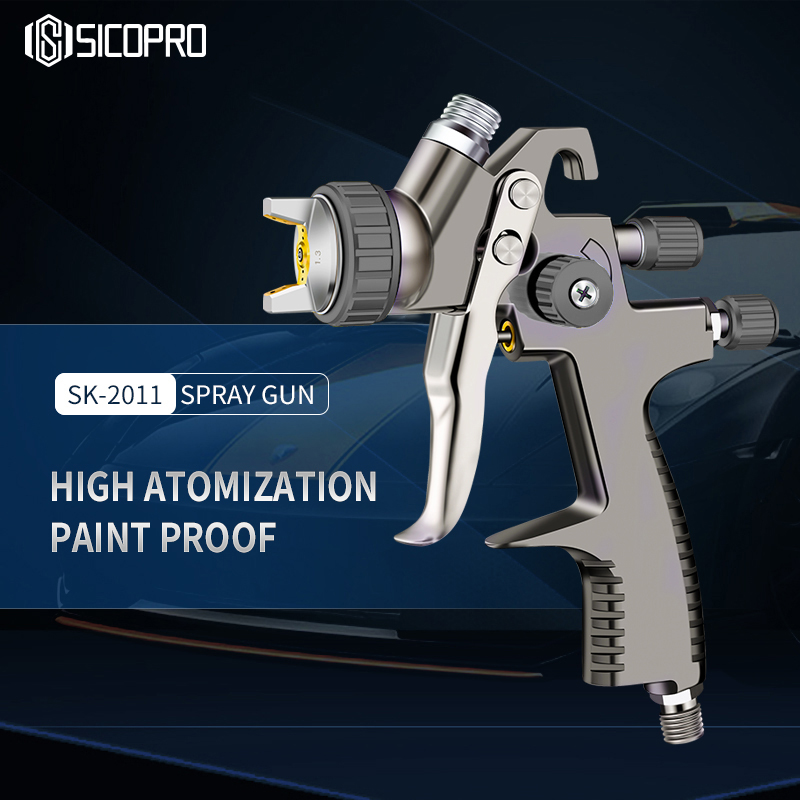 LVLP Spray Gun SK-2011 by Sicopro – Gravity Feed Air Tool for Refinished Jobs