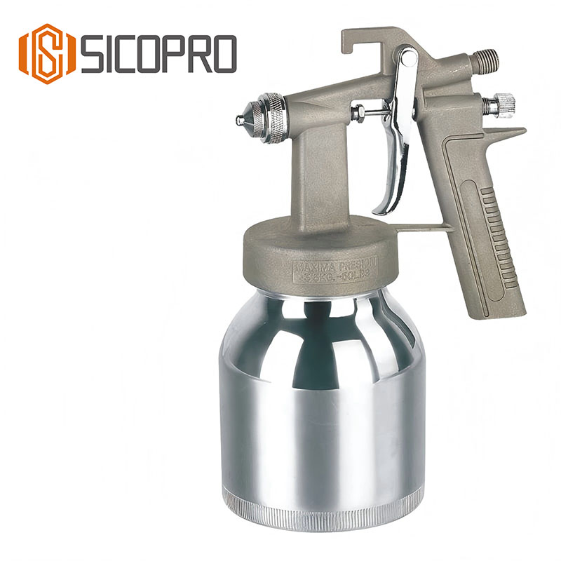 SICOPRO 472B Industrial Gravity Spray Gun with Aluminum Body