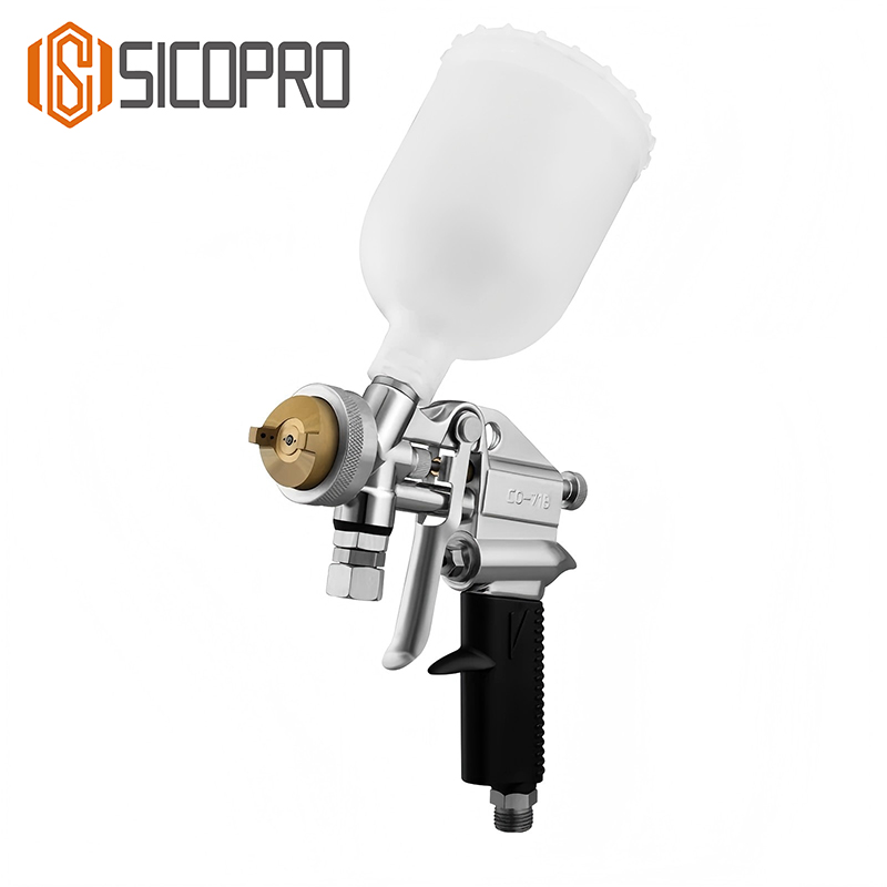 SICOPRO Compact LVLP Spray Gun CO-71B with 150ml Cup for Detail and Spot Repair
