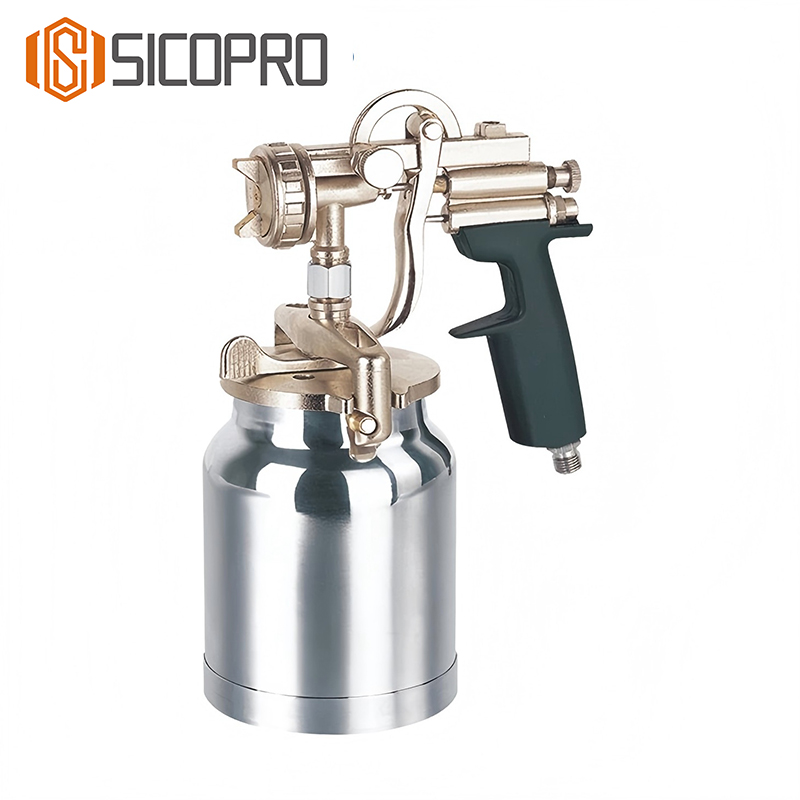 E-80S Professional LVLP Spray Gun with Suction Cup – High Transfer Efficiency