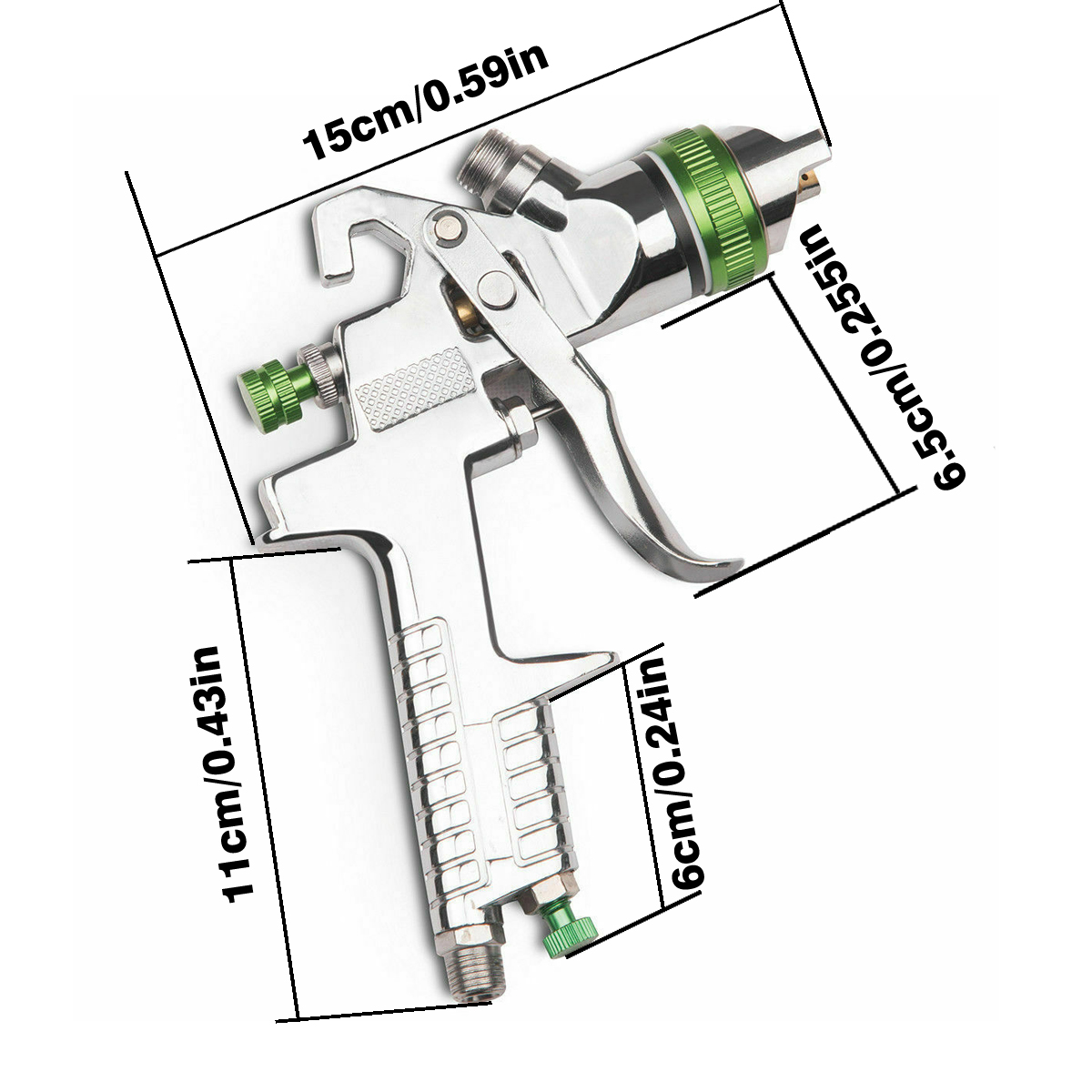 H-827P LVLP Spray Gun Kit with Aluminum Cup