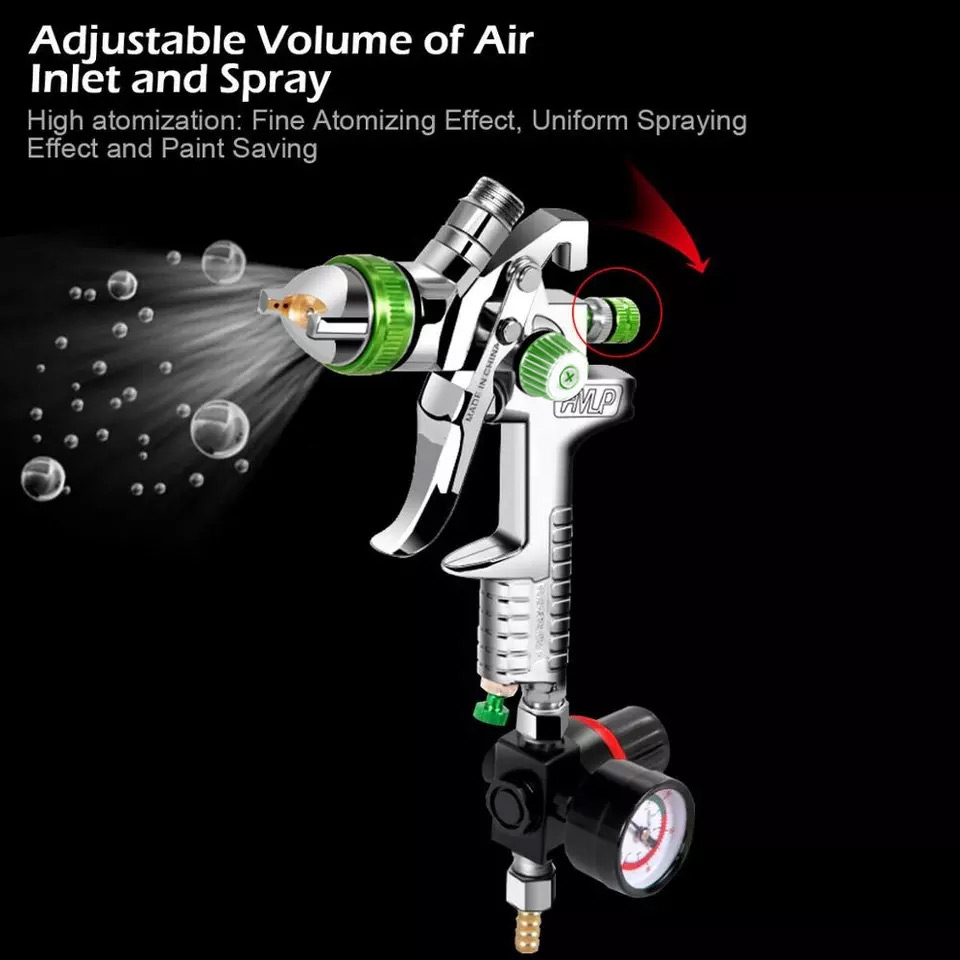 H-827P LVLP Spray Gun Kit with Aluminum Cup