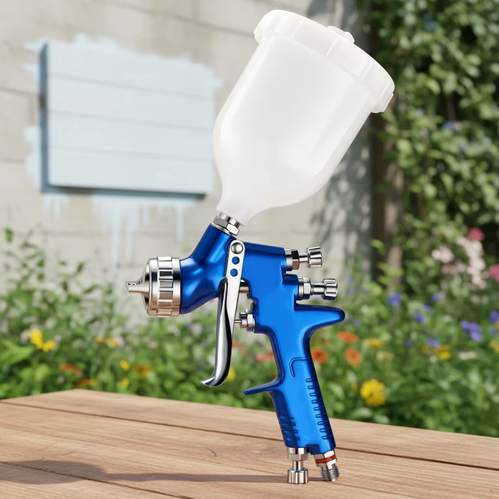 Model TT-06 Blue Anodized LVLP Gravity Spray Gun