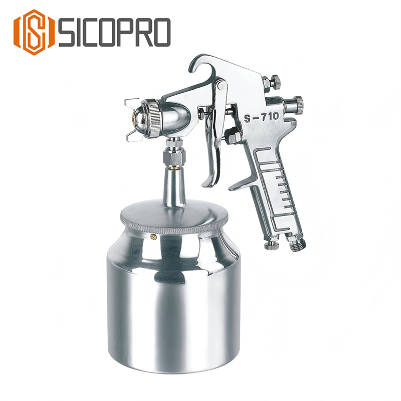 S-710S LVLP Spray Gun with 1000ml Suction Cup for Automotive and Industrial Use