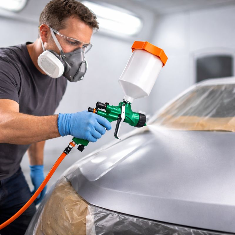 SK-200 LVLP Spray Gun – Professional High Transfer Efficiency Paint Gun