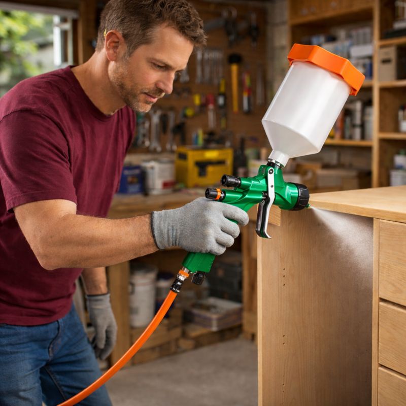 SK-200 LVLP Spray Gun – High Efficiency Low Pressure Paint Sprayer