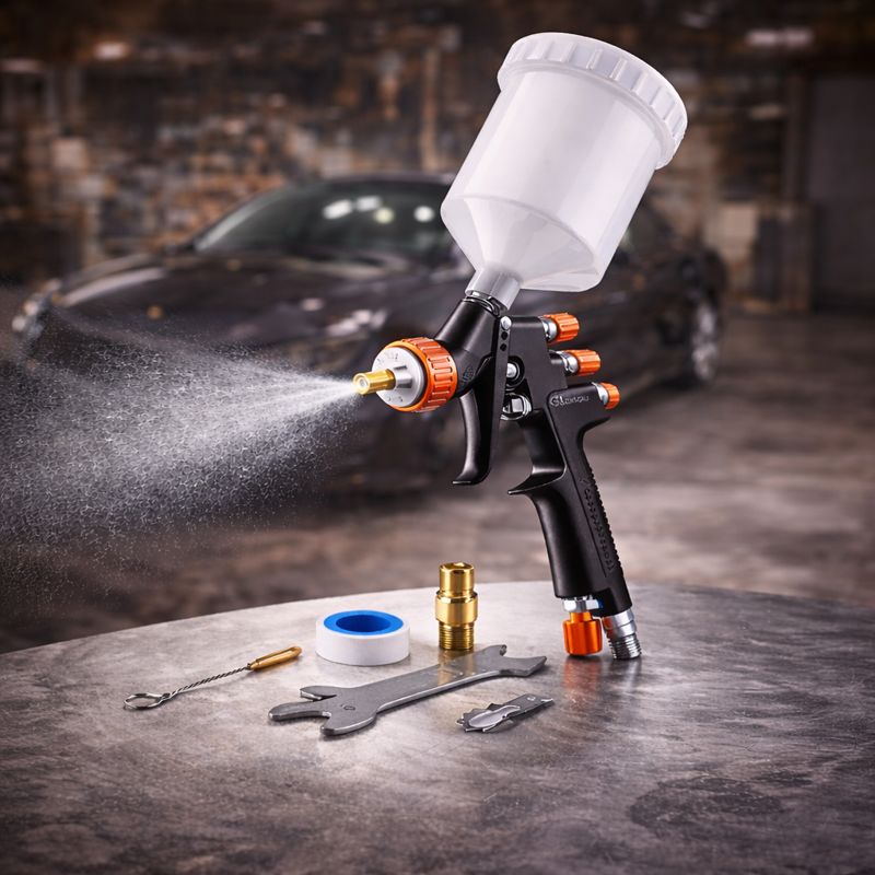 Professional LVLP Spray Gun SK-791 – 1.4mm Nozzle for Refinished Painting