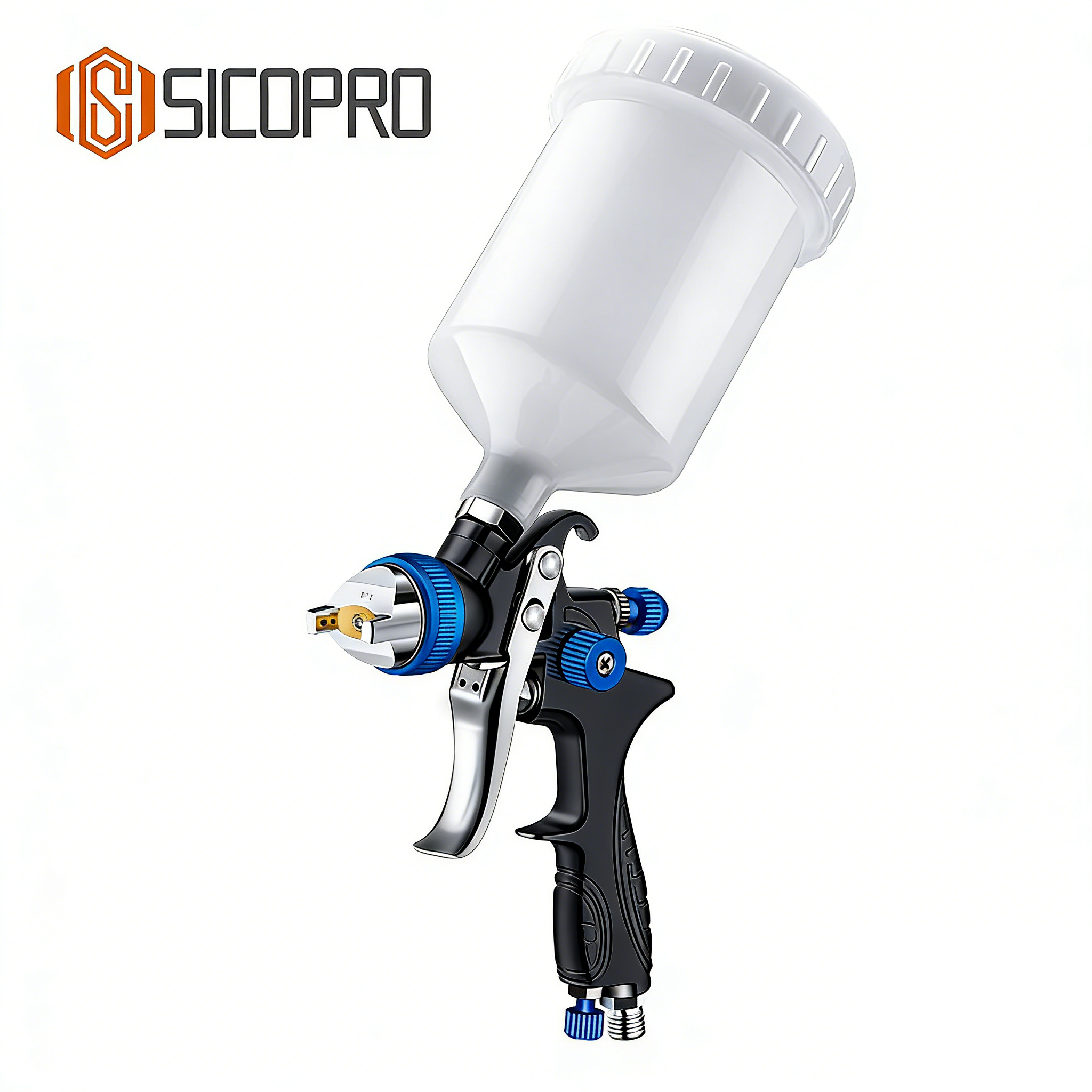 SK-887P LVLP Automotive Refinish Spray Gun - Black