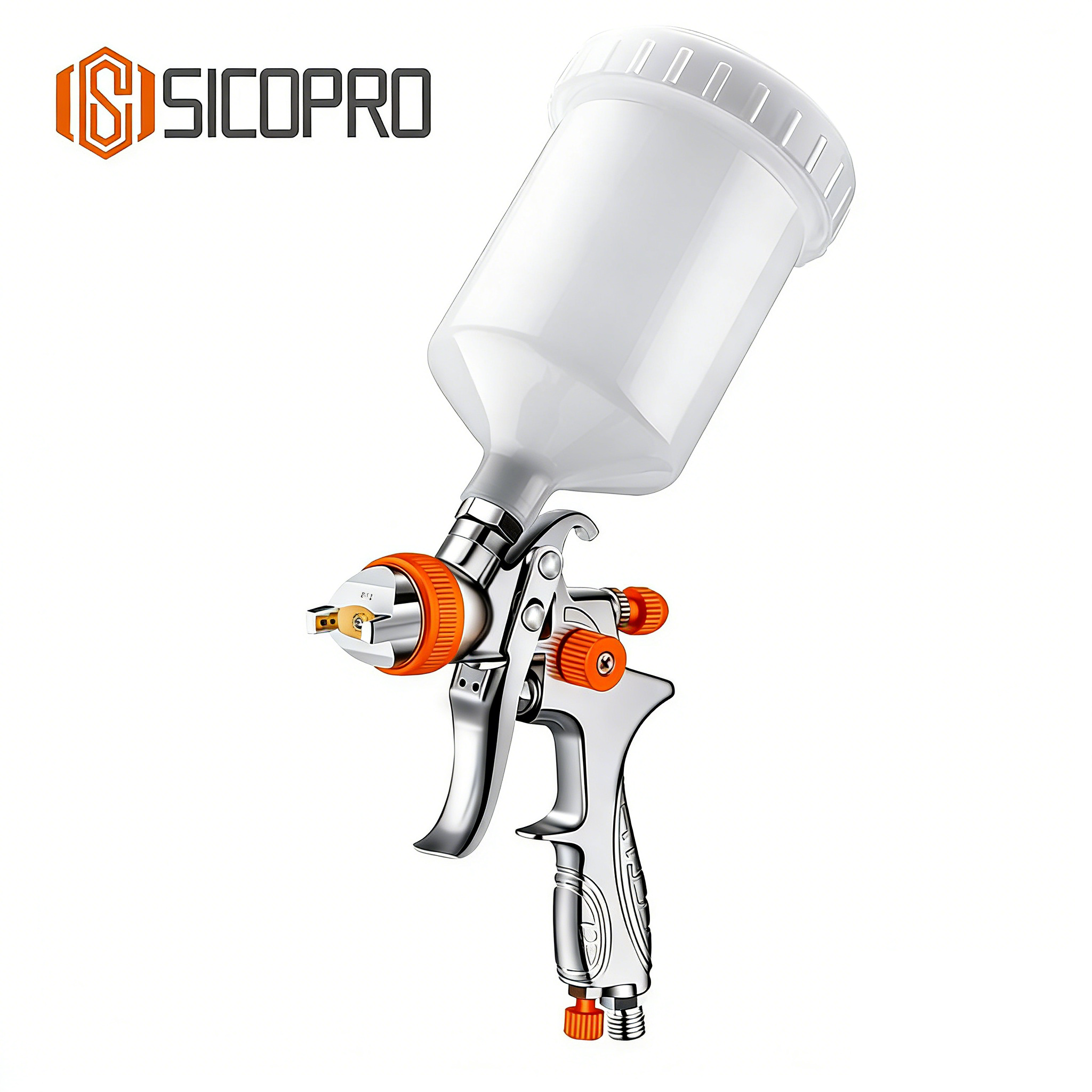 SK-887P LVLP Automotive Refinish Spray Gun - Orange