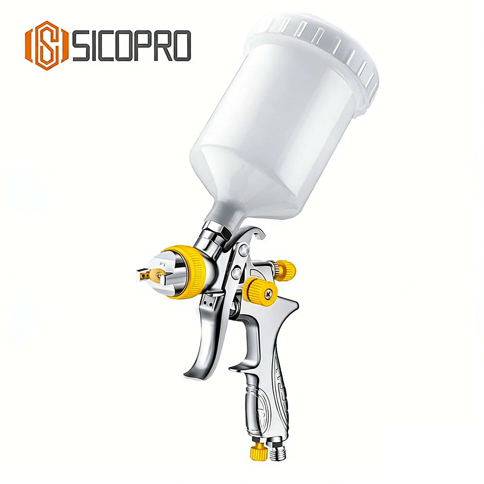 SK-887P LVLP Automotive Refinish Spray Gun - Yellow