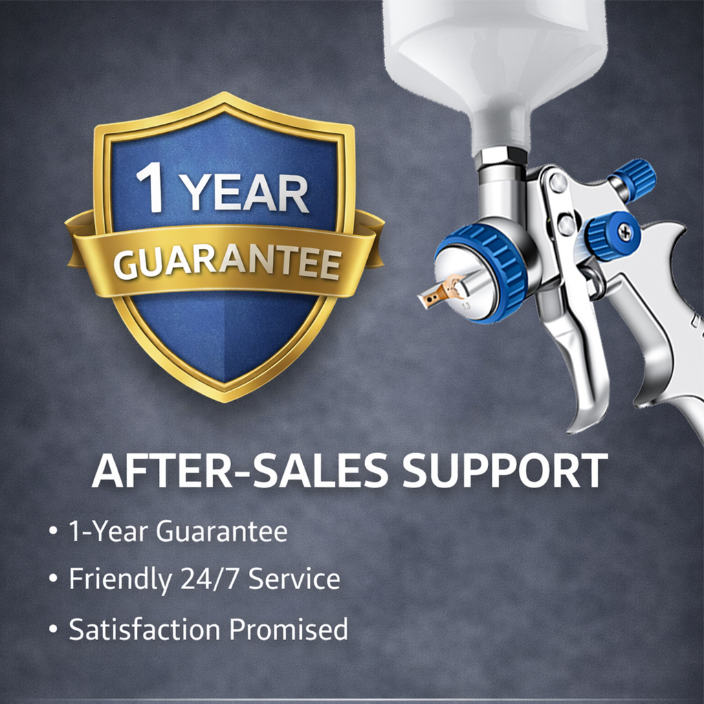 SICOPRO SK-2010 LVLP Gravity Feed Spray Gun for Professional Painting