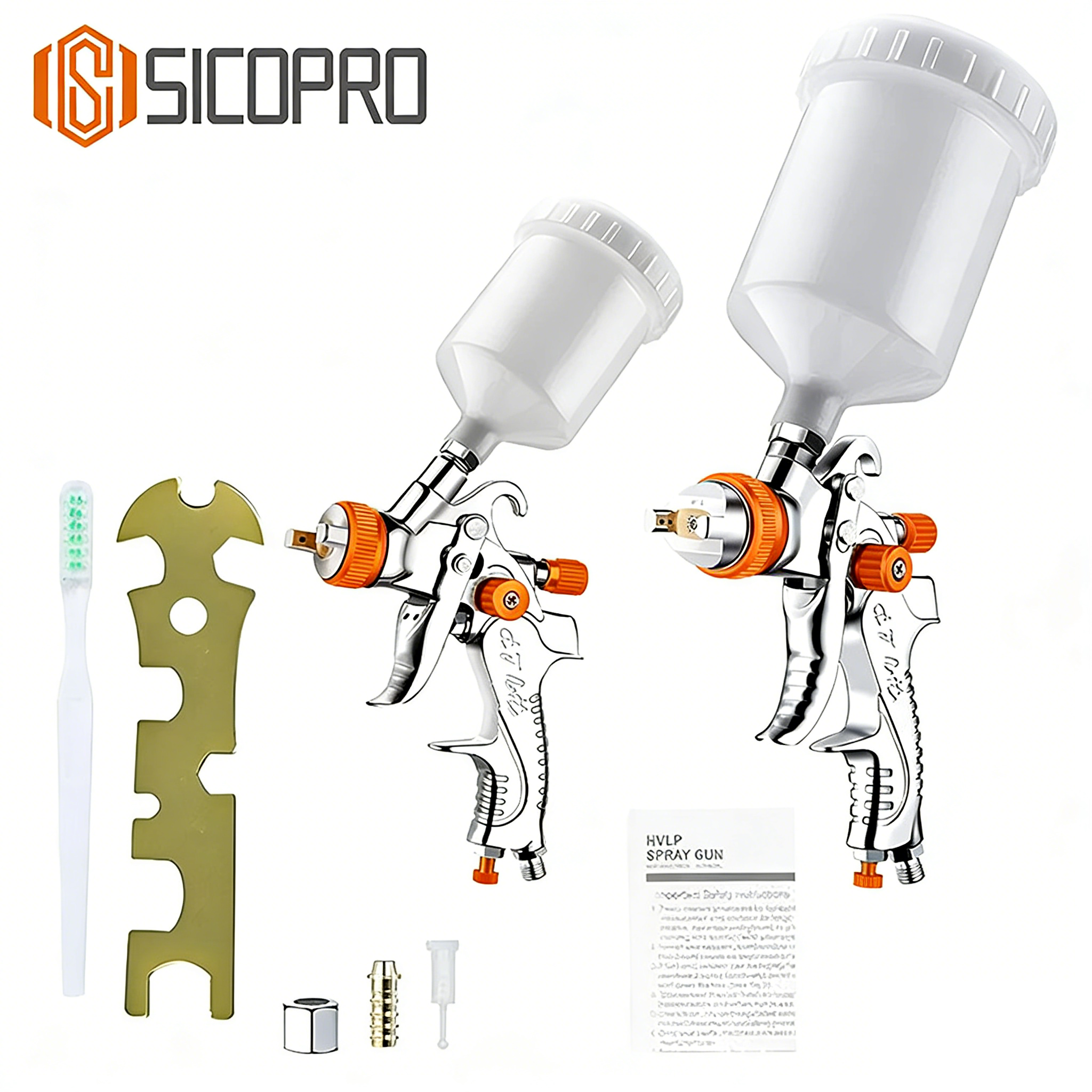 SICOPRO 2008 HVLP Gravity Feed Spray Gun – High Performance Automotive and Industrial Paint Gun