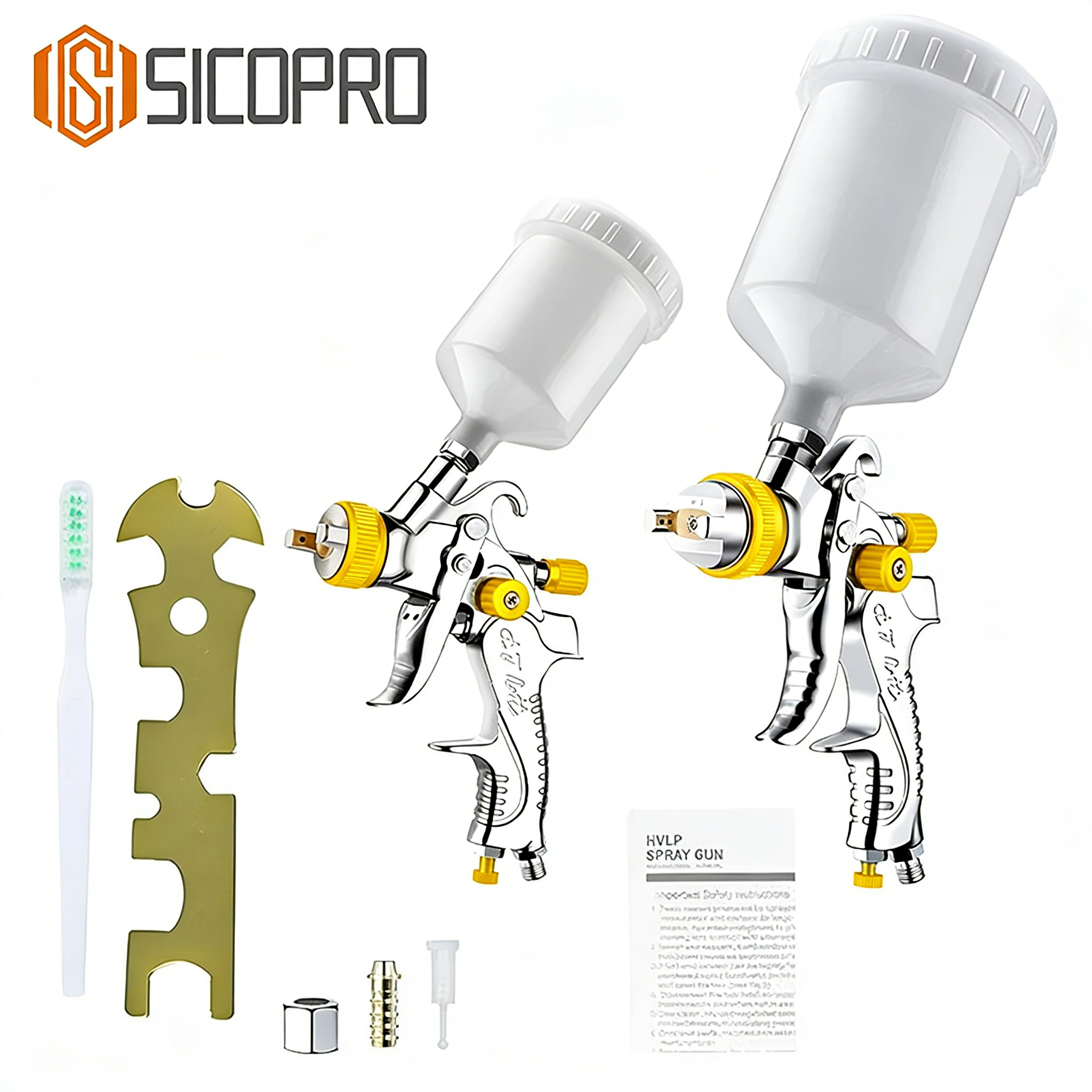 SICOPRO 2008 HVLP Gravity Feed Spray Gun – High Performance Automotive and Industrial Paint Gun