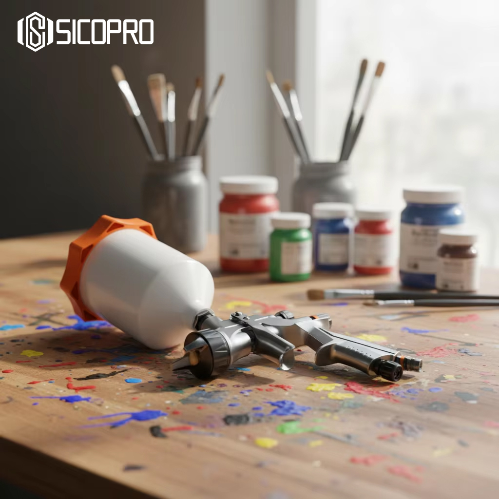 SK-200 LVLP High-Efficiency Spray Gun for Automotive and Furniture Refinishing