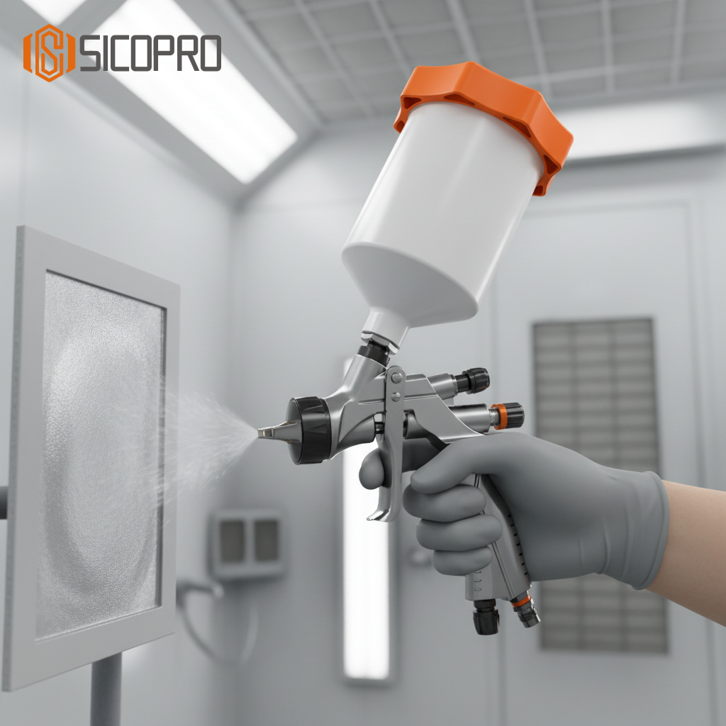 SK-200 LVLP Gravity Feed Spray Gun for Furniture Refinishing