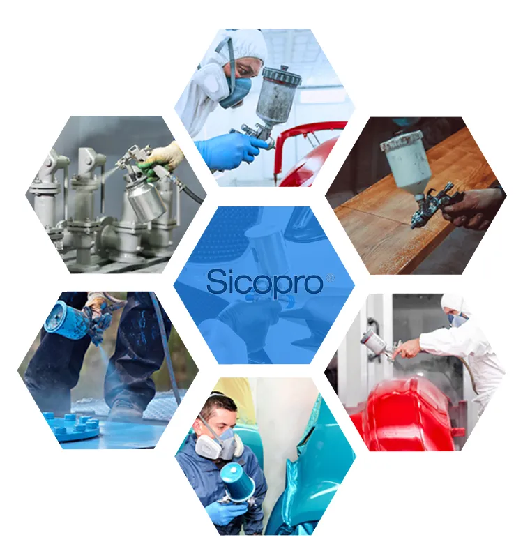 H-827P+H-2000P LVLP Spray Gun Kit with Plastic Cups and Case