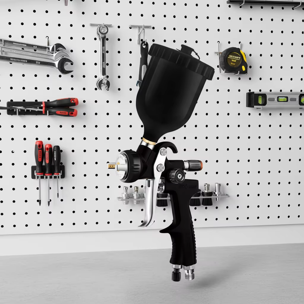 SK-100 Gravity Feed LVLP Paint Spray Gun for Automotive Workshop