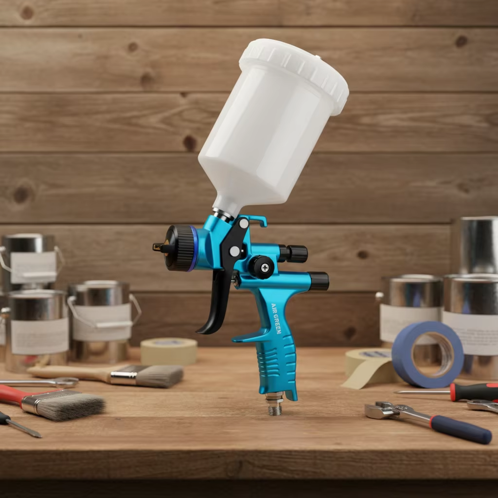 SK-2021 Blue Industrial Grade LVLP Spray Gun