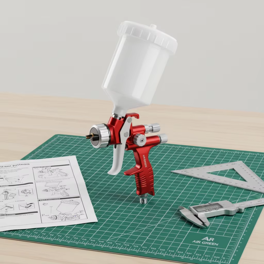 SK-2021 LVLP Spray Gun Professional Automotive Gravity Feed Paint Sprayer