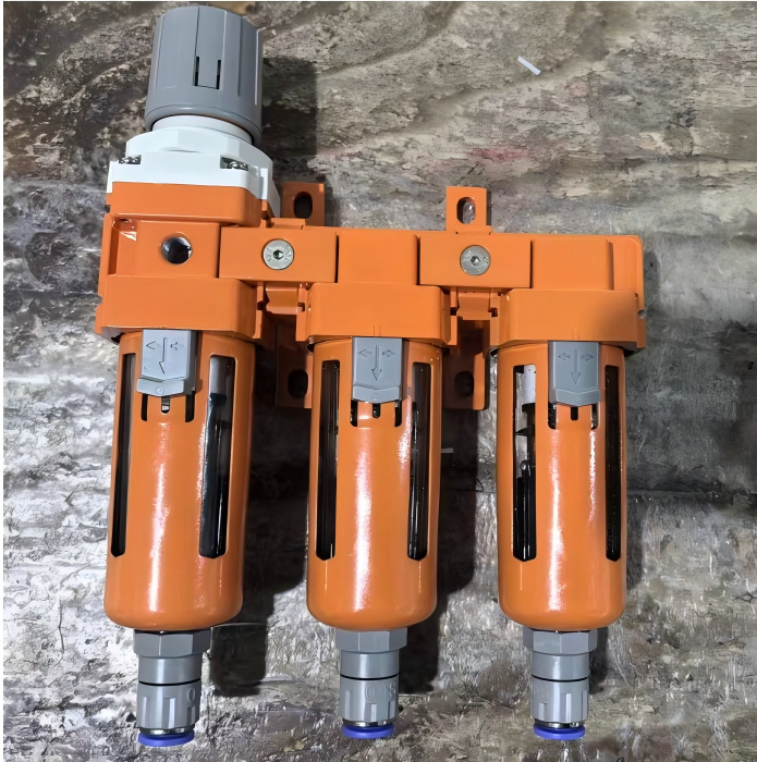 Industrial Pneumatic Air Filter Regulator Lubricator Combo Unit
