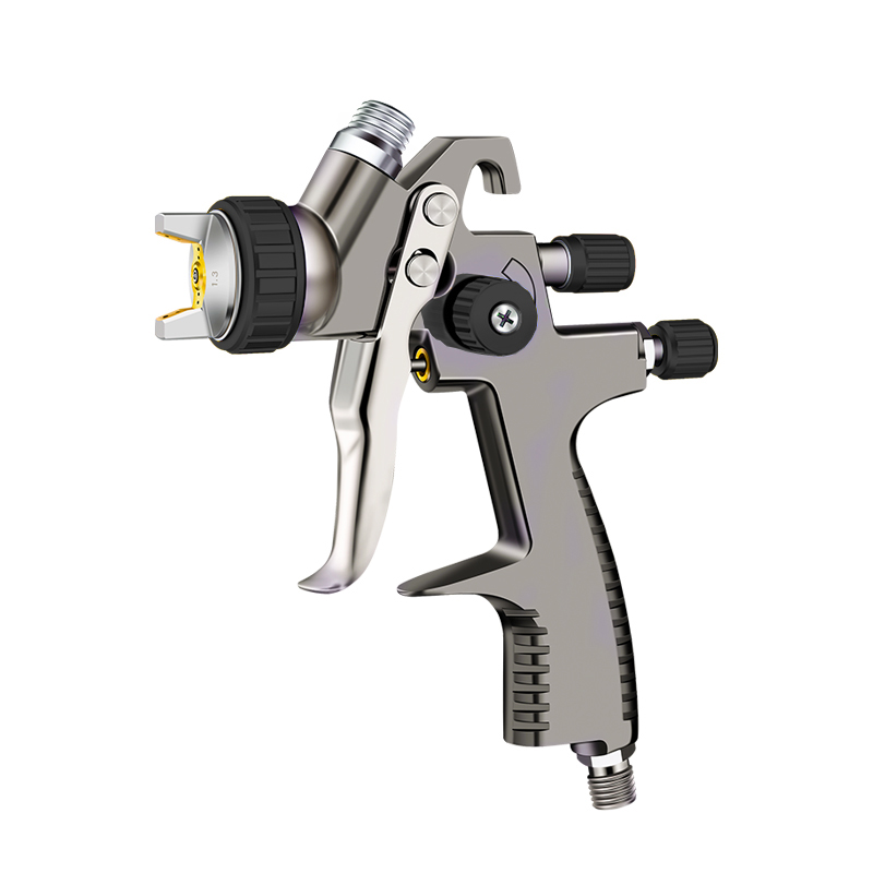 Sicopro SK-2011 LVLP Spray Gun with Black Aluminum Cup 600ml – Professional Gravity Feed Paint Gun