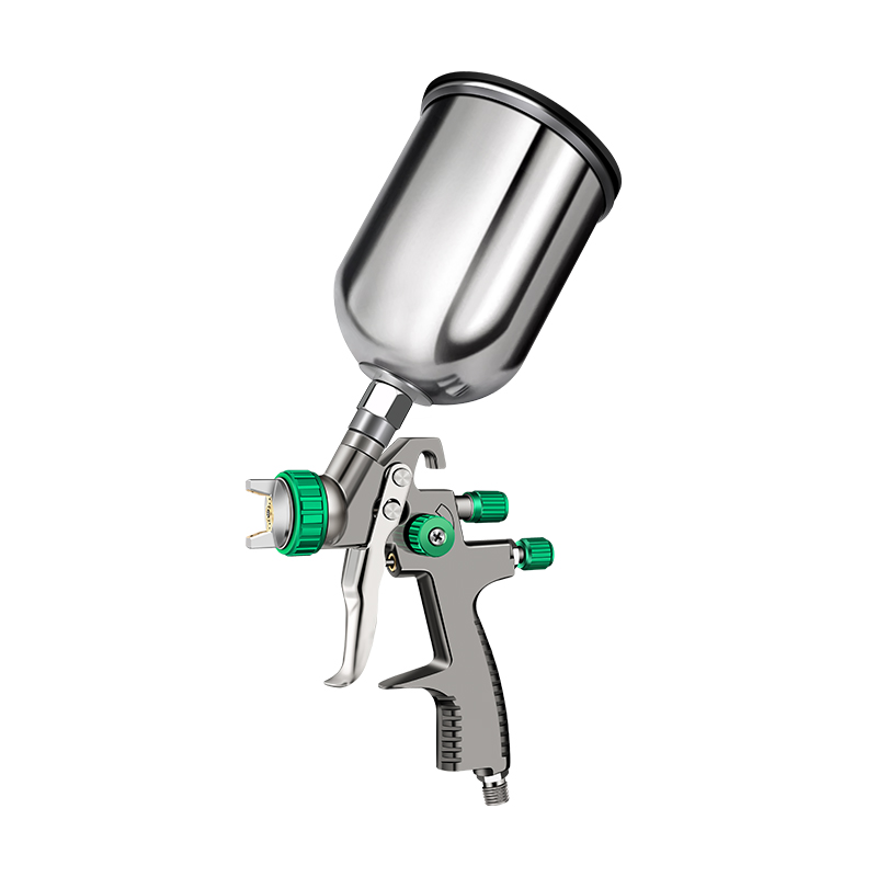 SICOPRO LVLP Spray Gun Set – 3-Piece Gravity Feed Paint Guns with Stainless Steel Cups for Basecoat, Clearcoat & Primer Applications