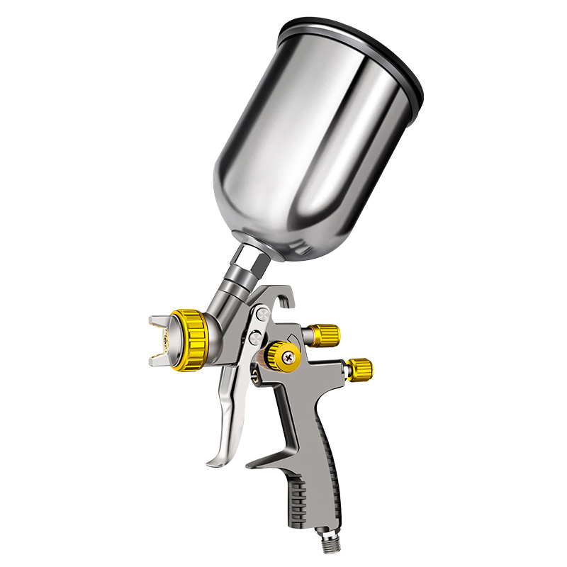 SICOPRO LVLP Spray Gun Set – 3-Piece Gravity Feed Paint Guns with Stainless Steel Cups for Basecoat, Clearcoat & Primer Applications