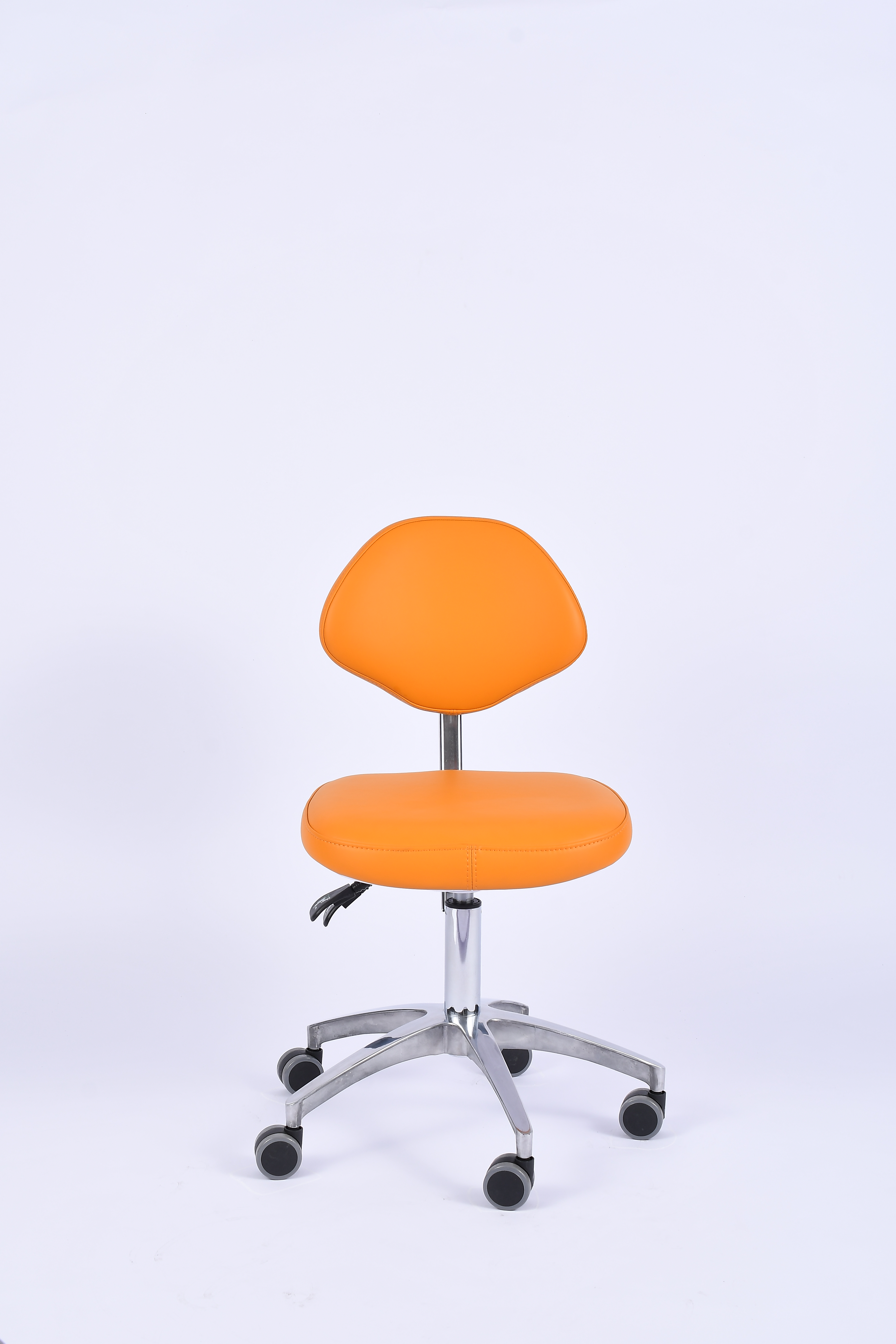 Industrial Polyurethane Adjustable Chrome Ring Casters Laboratory Seating