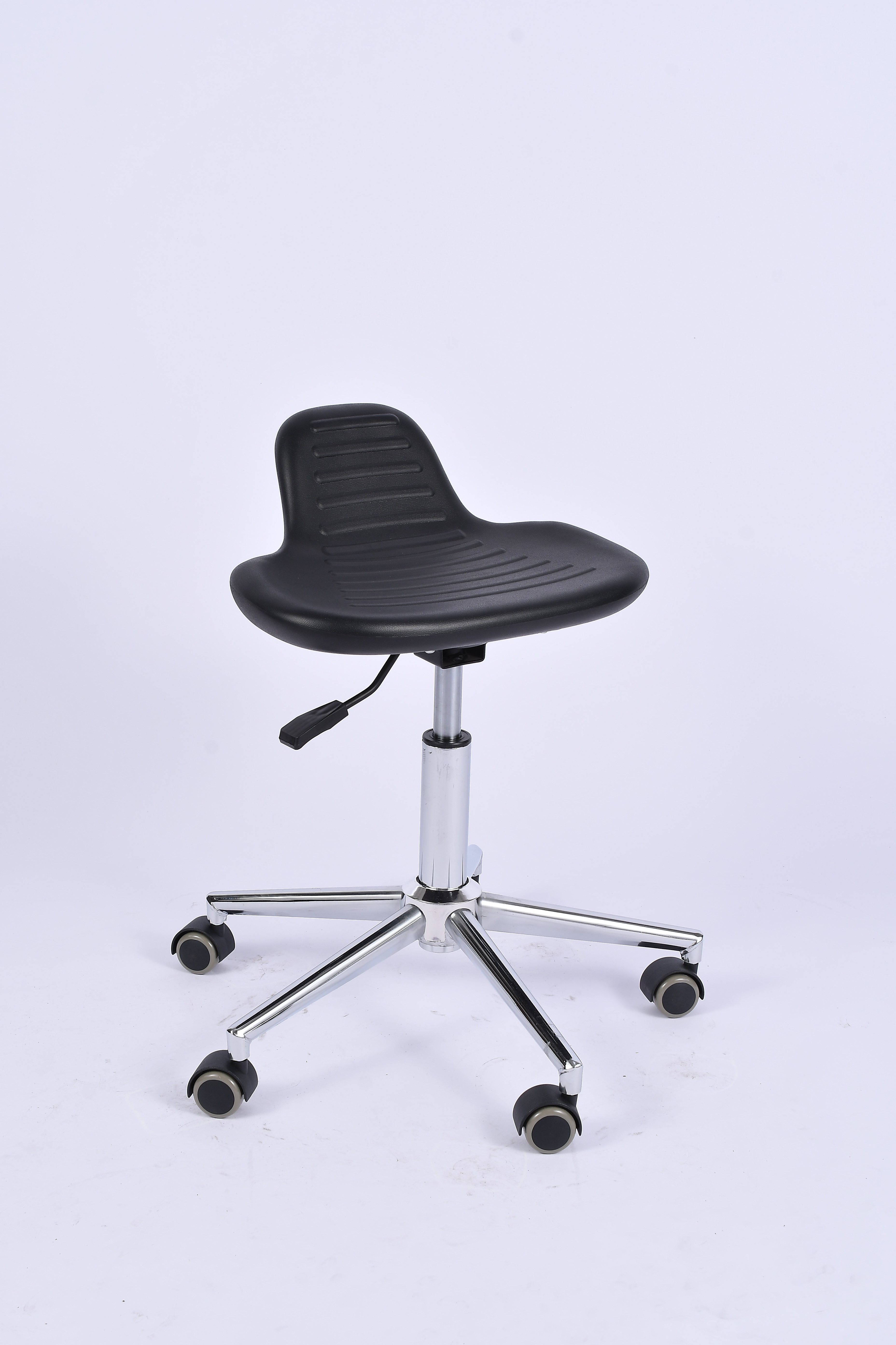 Industrial Polyurethane Chrome Foot Ring with Casters Adjustable and Lab Seating
