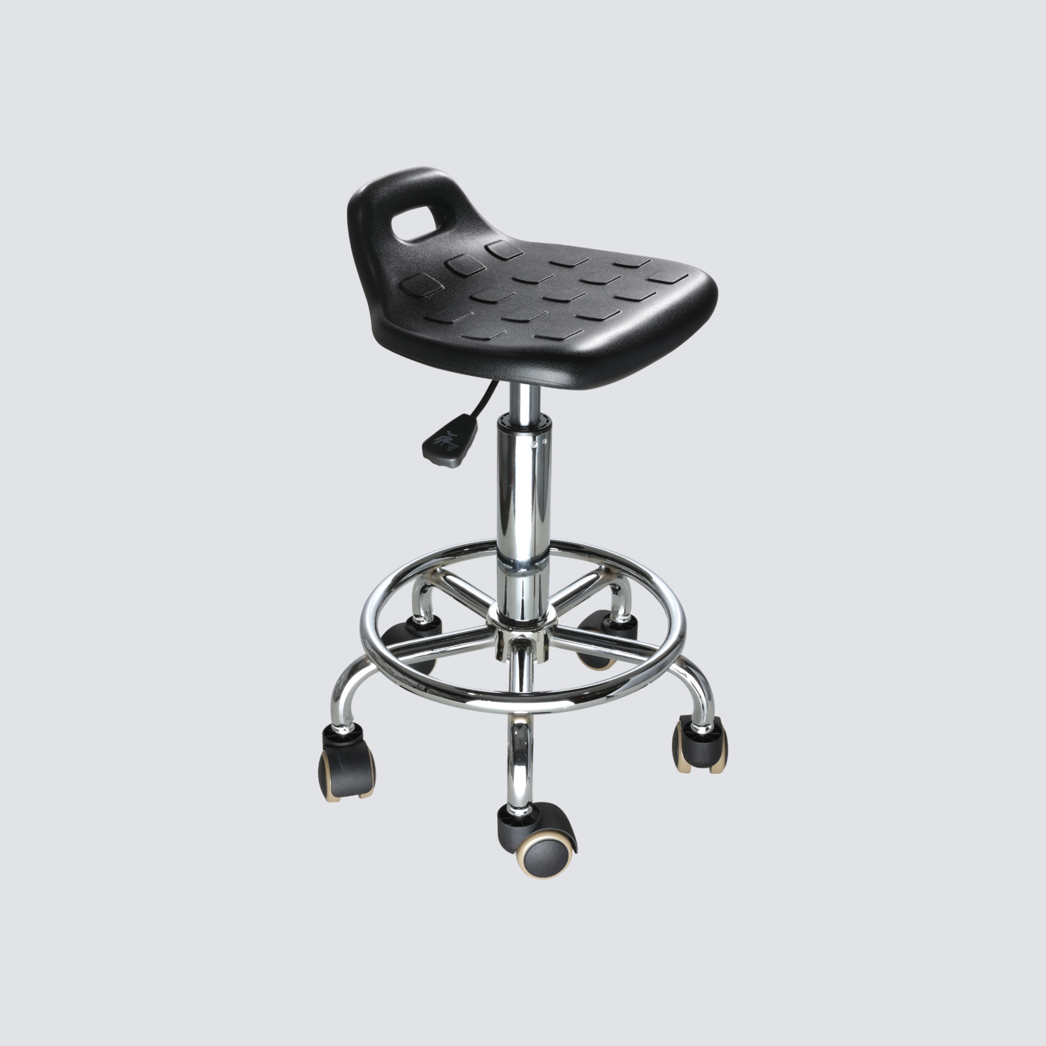 Industrial Polyurethane Heavy Duty Casters Adjustable Laboratory Stool