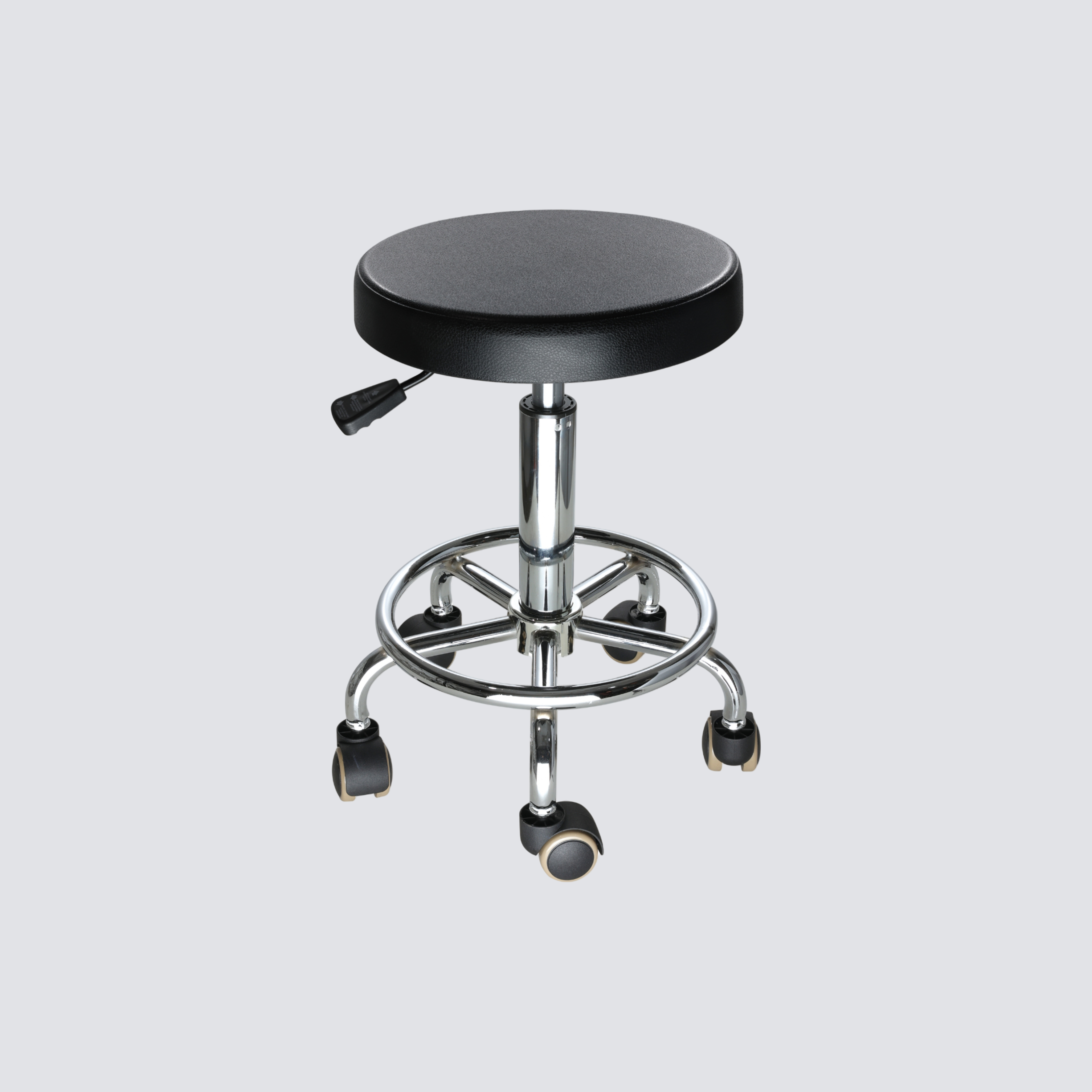 Industrial Polyurethane Durable Casters Adjustable Laboratory Stool