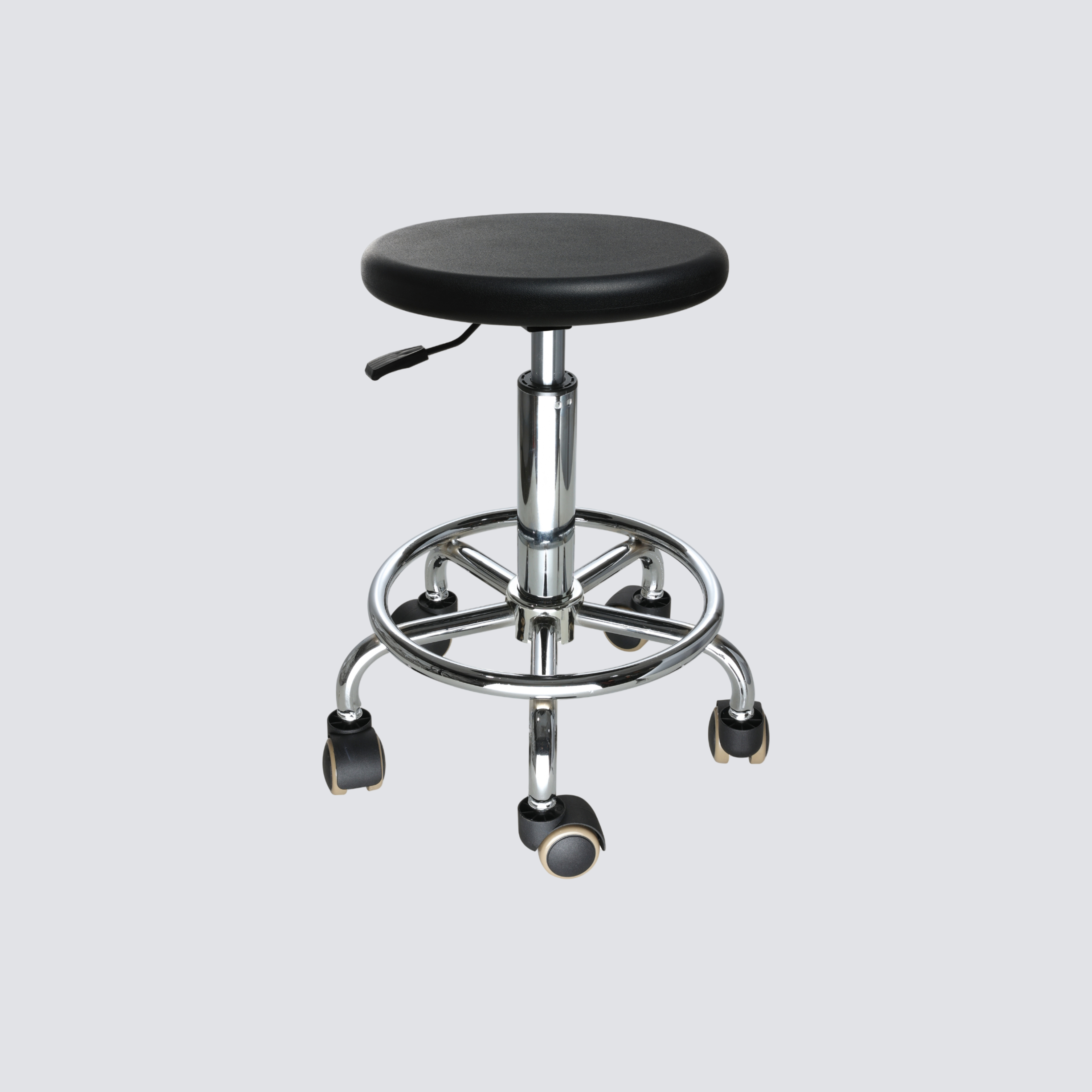 Industrial Polyurethane Adjustable Height Casters Lab Seating
