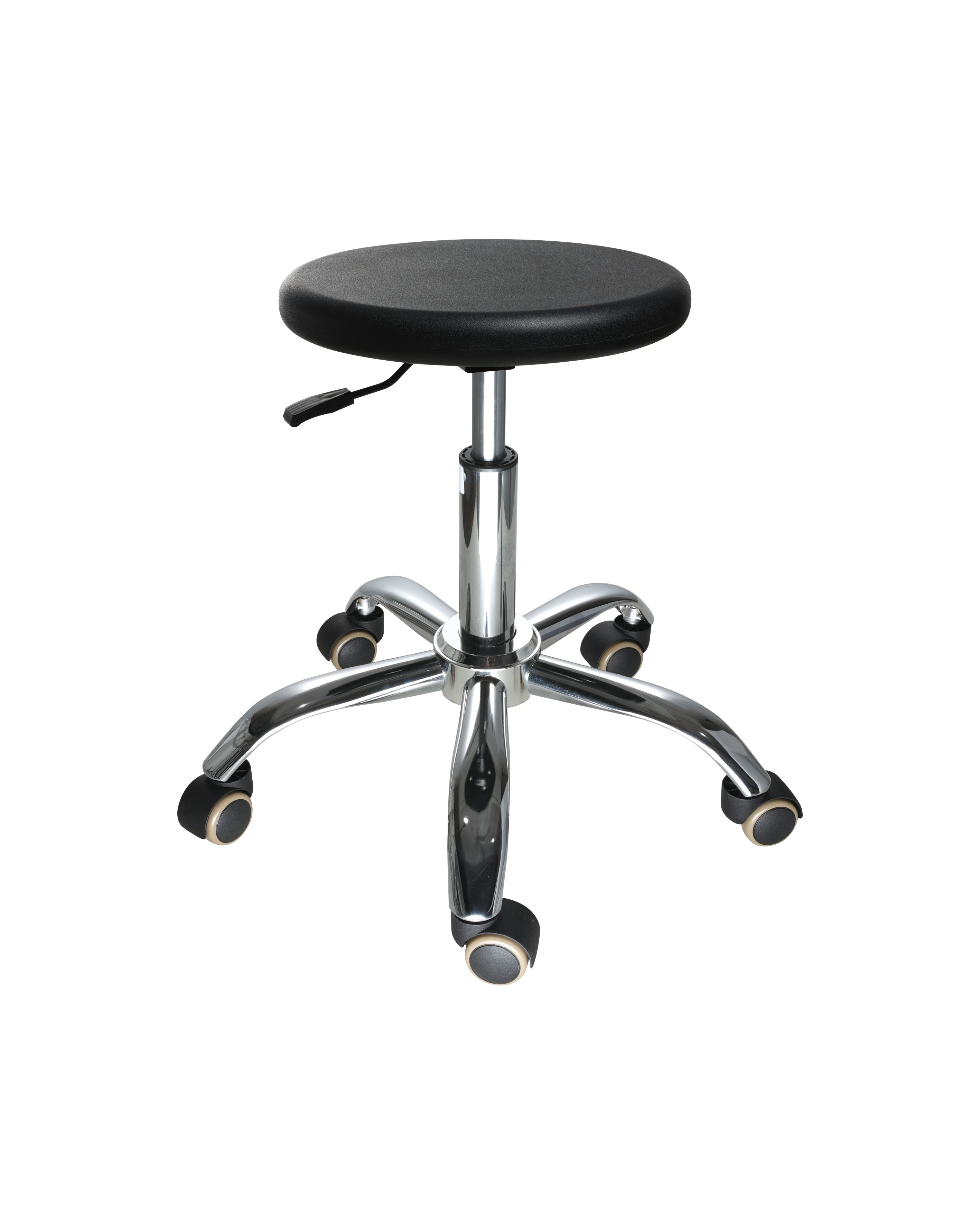 Industrial Polyurethane Technician Chair with Foot Ring and Casters Laboratory Chair