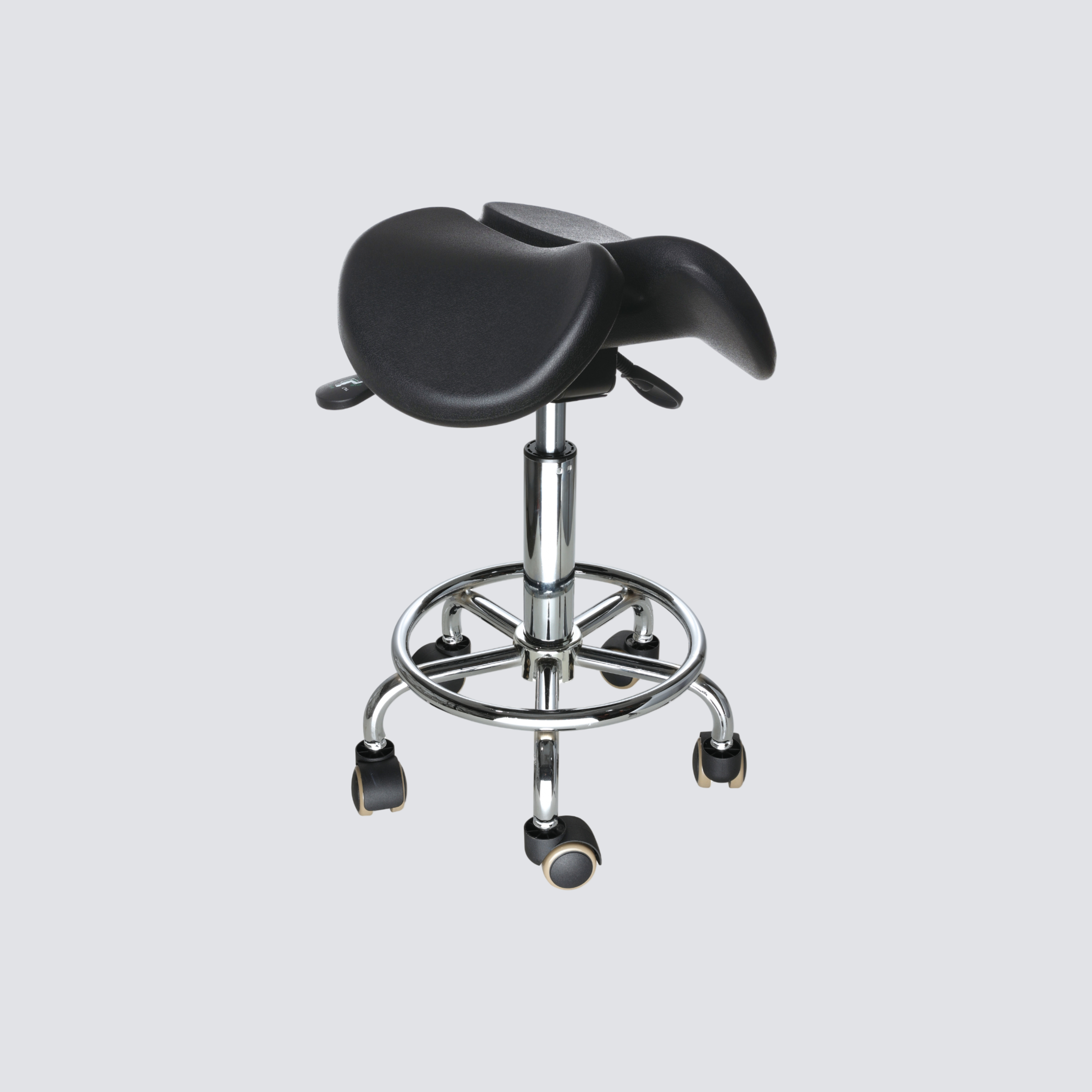Industrial PU Height Adjustable Casters Laboratory Stool
