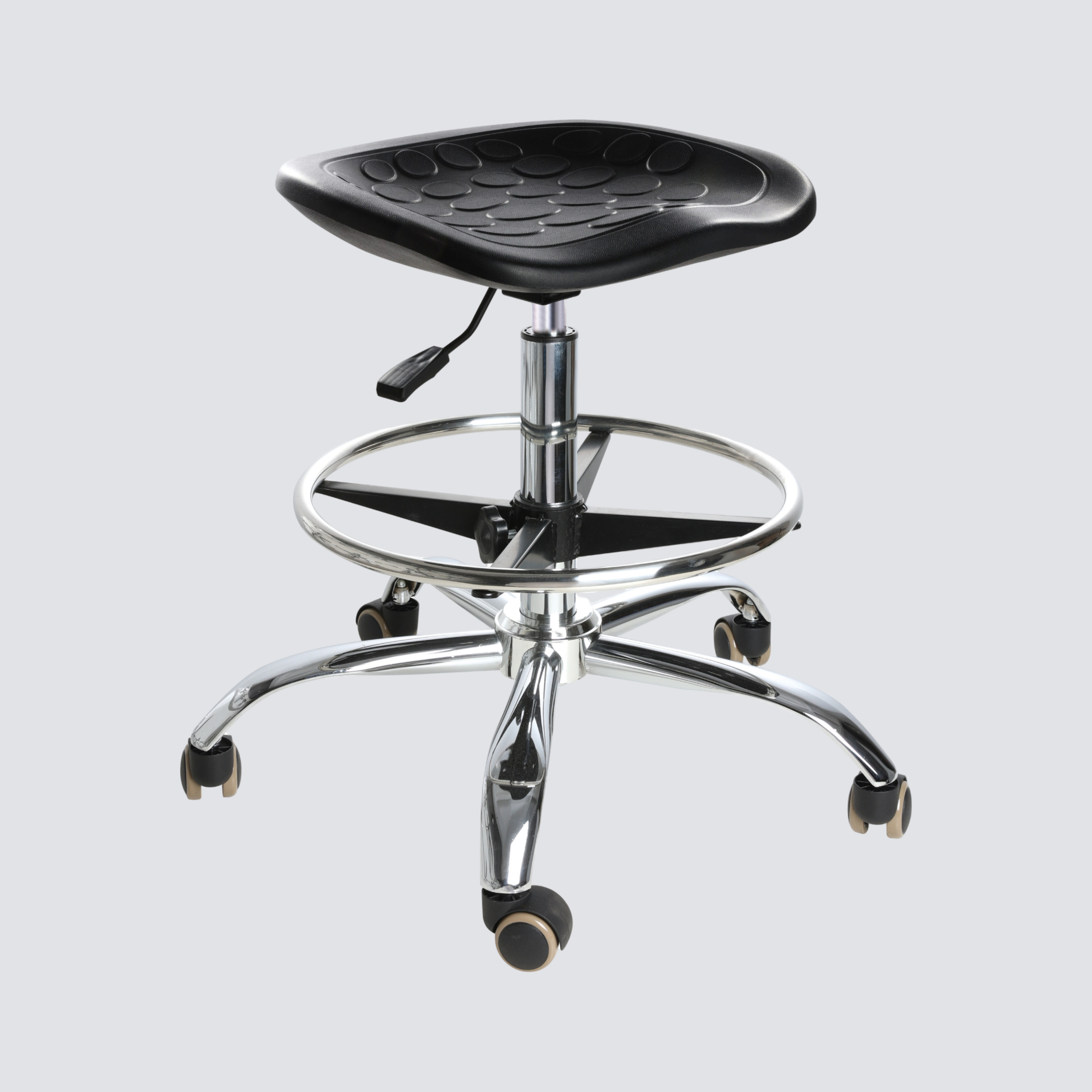 Industrial Polyurethane Adjustable Swivel Casters Laboratory Chair