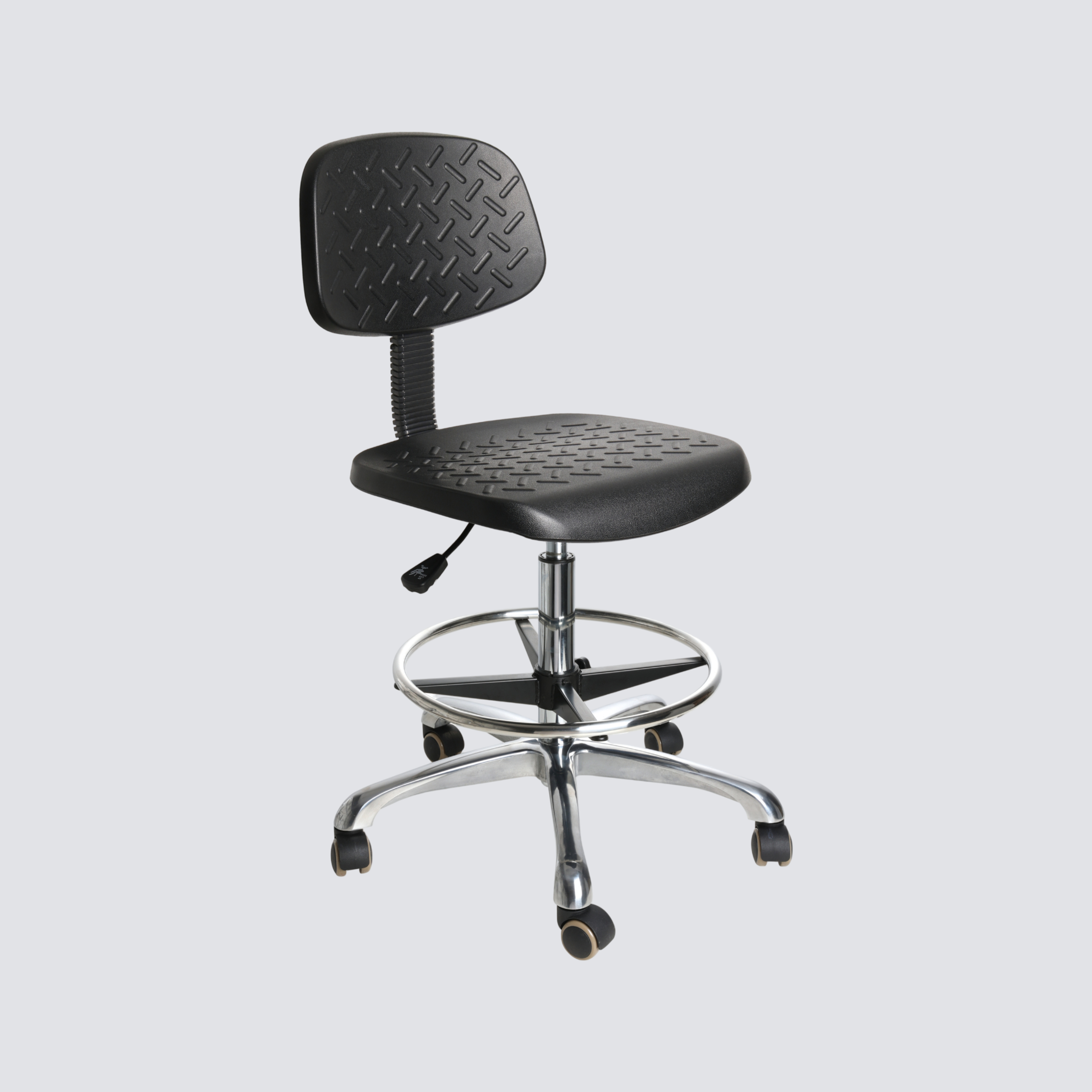 Heavy Duty Industrial Polyurethane Adjustable Casters Laboratory Chair
