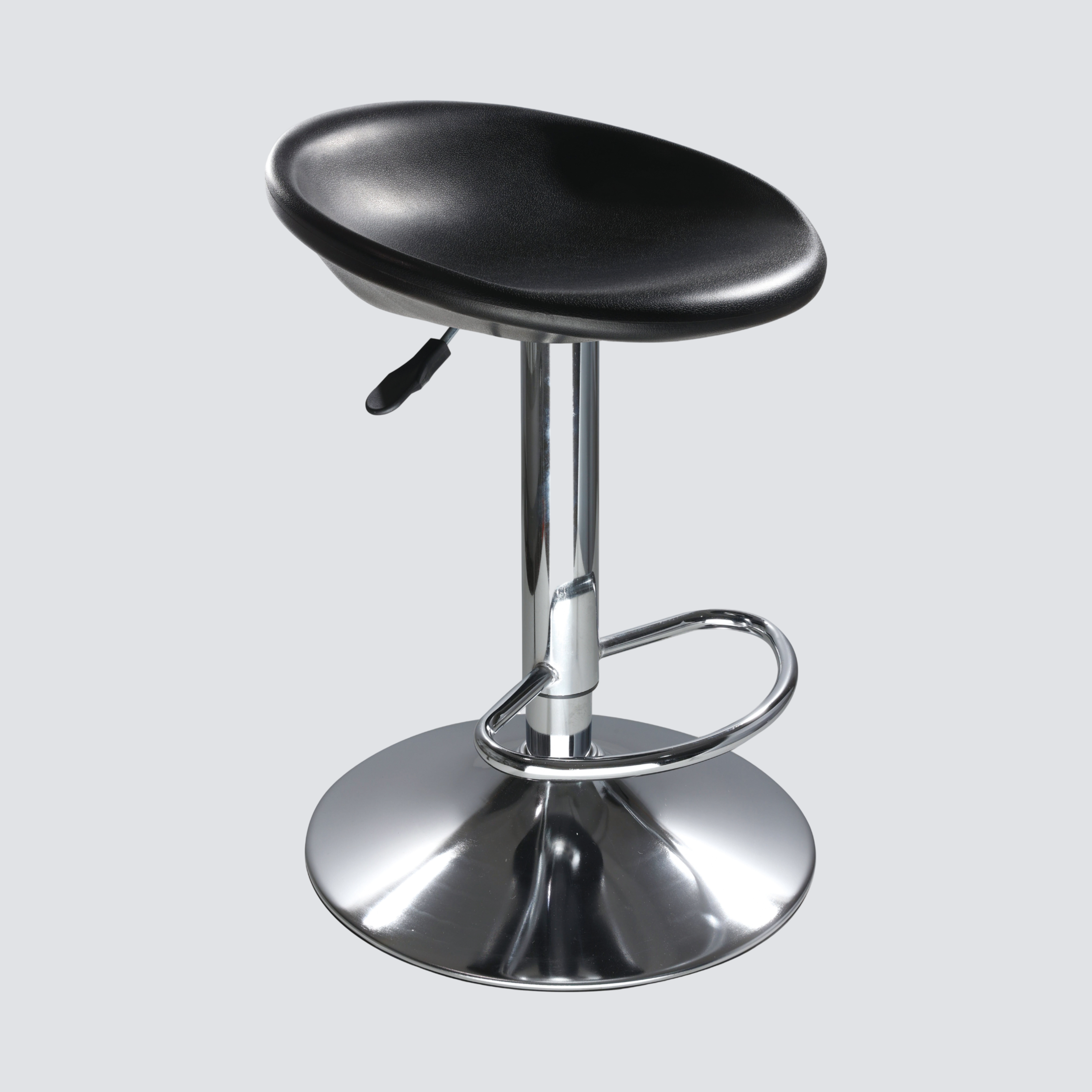 Industrial Polyurethane Casters and Chrome Foot Ring Adjustable with Laboratory Stool