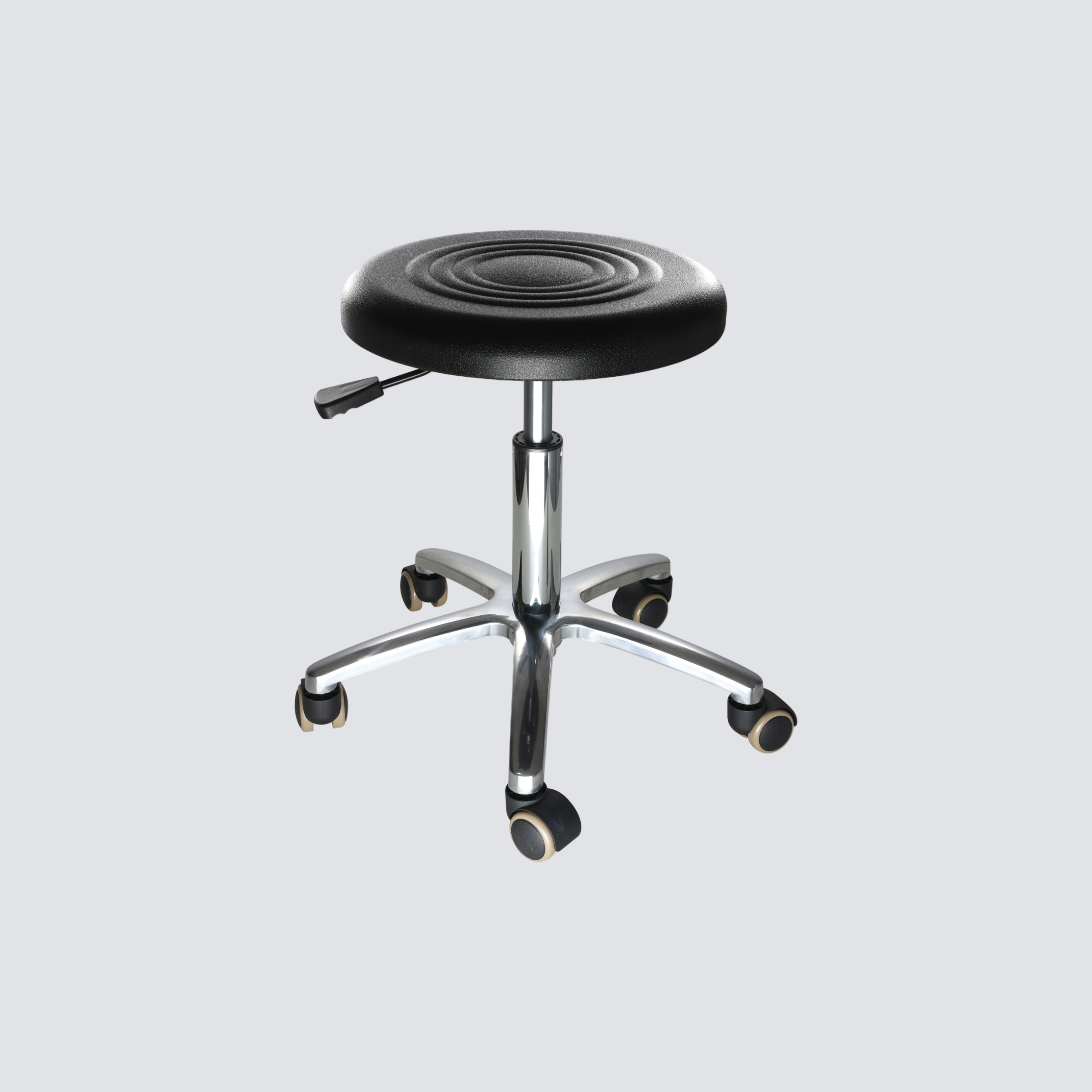 Industrial Polyurethane Swivel Rolling Casters Lab Seating