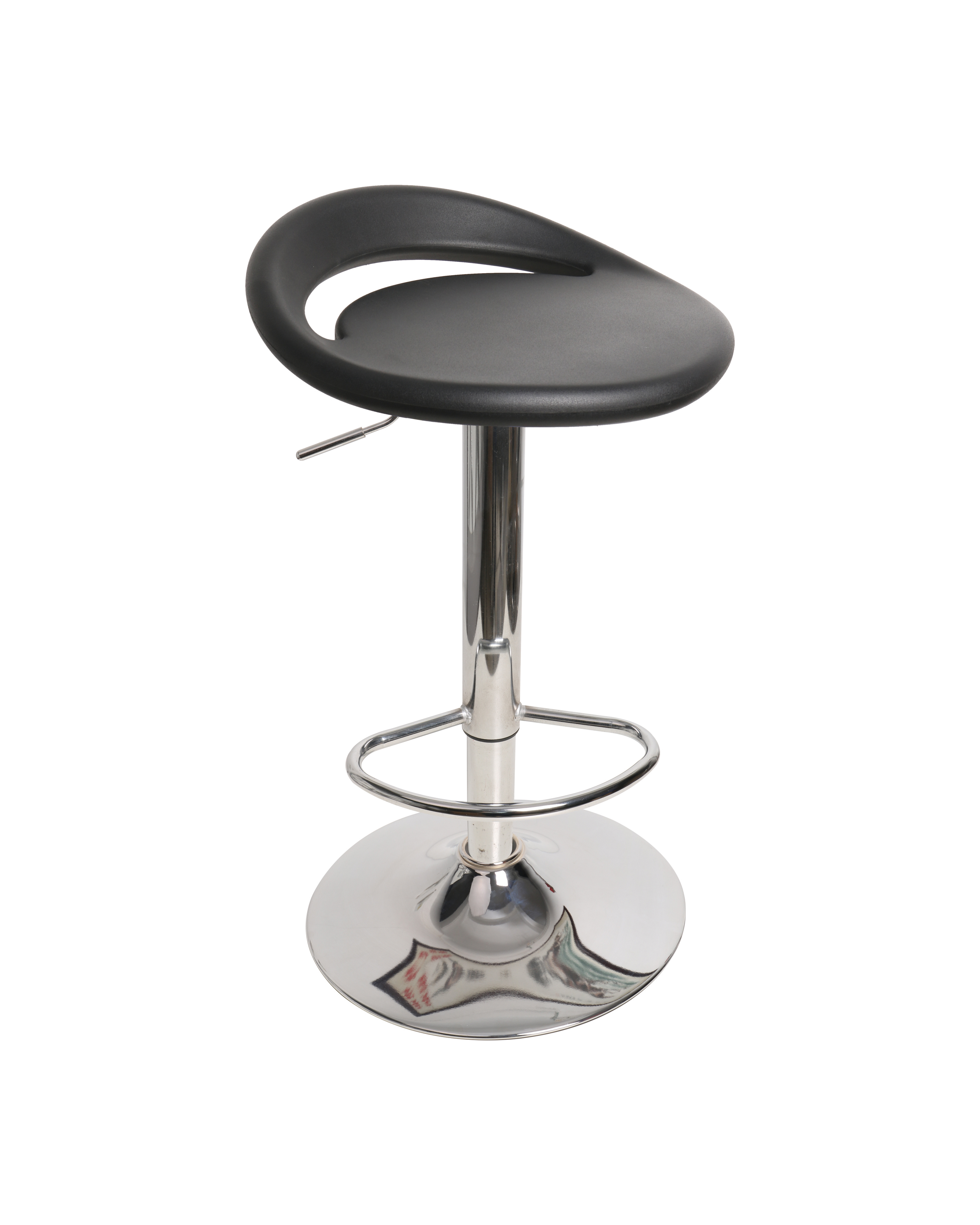 Industrial Polyurethane with Casters Chrome Foot Ring and Adjustable Laboratory Stool