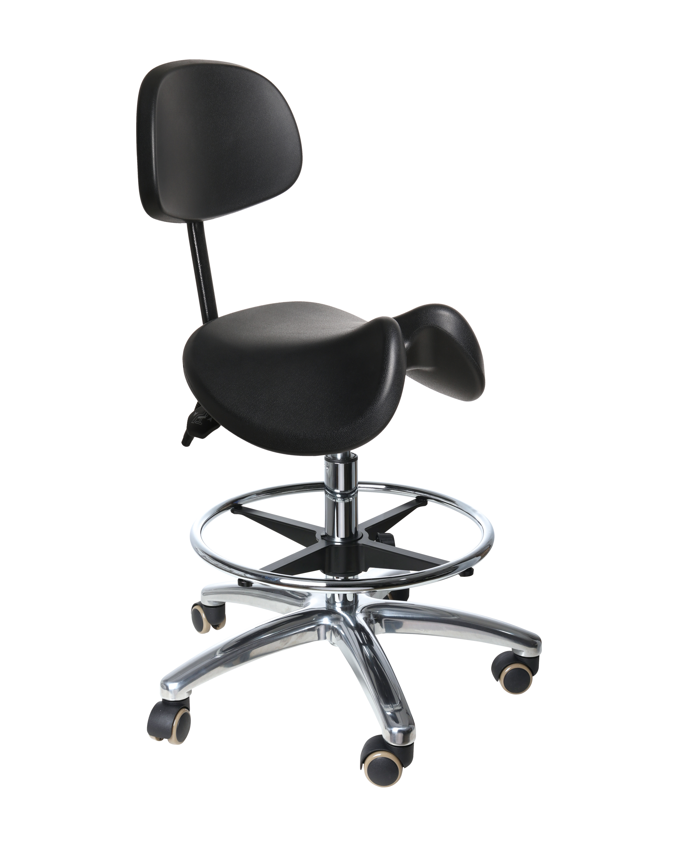 Adjustable Clinical Stool with Foot Ring and Enhanced Mobility Medical Chair