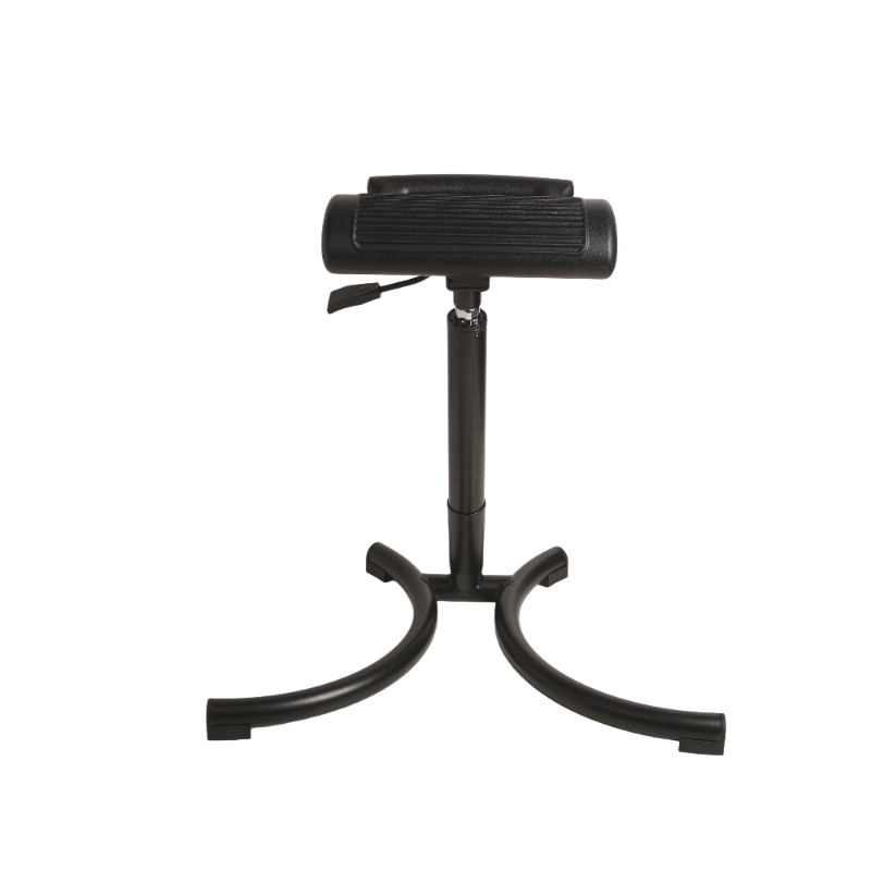 Industrial Grade PU Adjustable Seating with Chrome Foot Ring and Casters Laboratory Chair