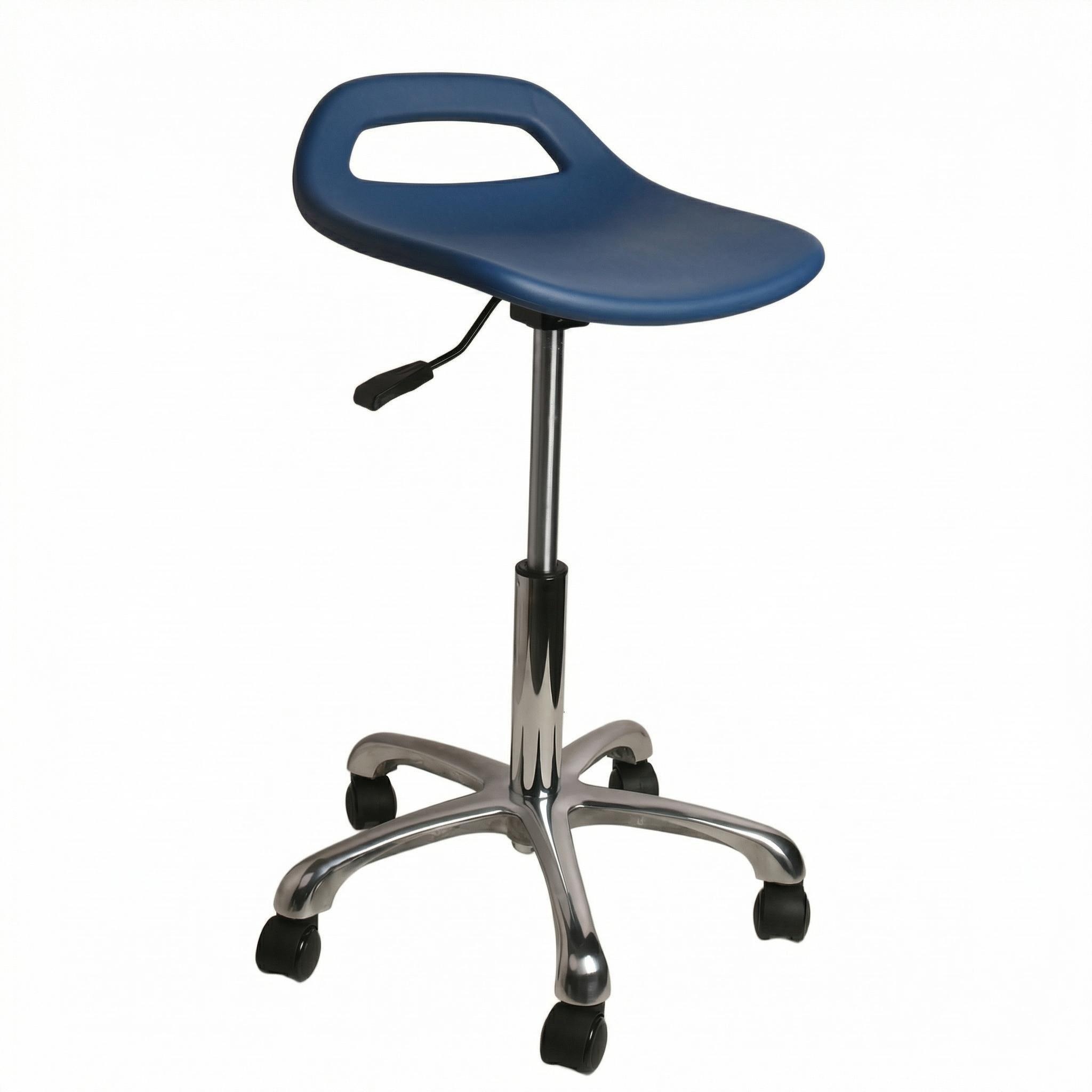 Durable Industrial Polyurethane Work Seating with Foot Ring and Casters Adjustable Laboratory Chair